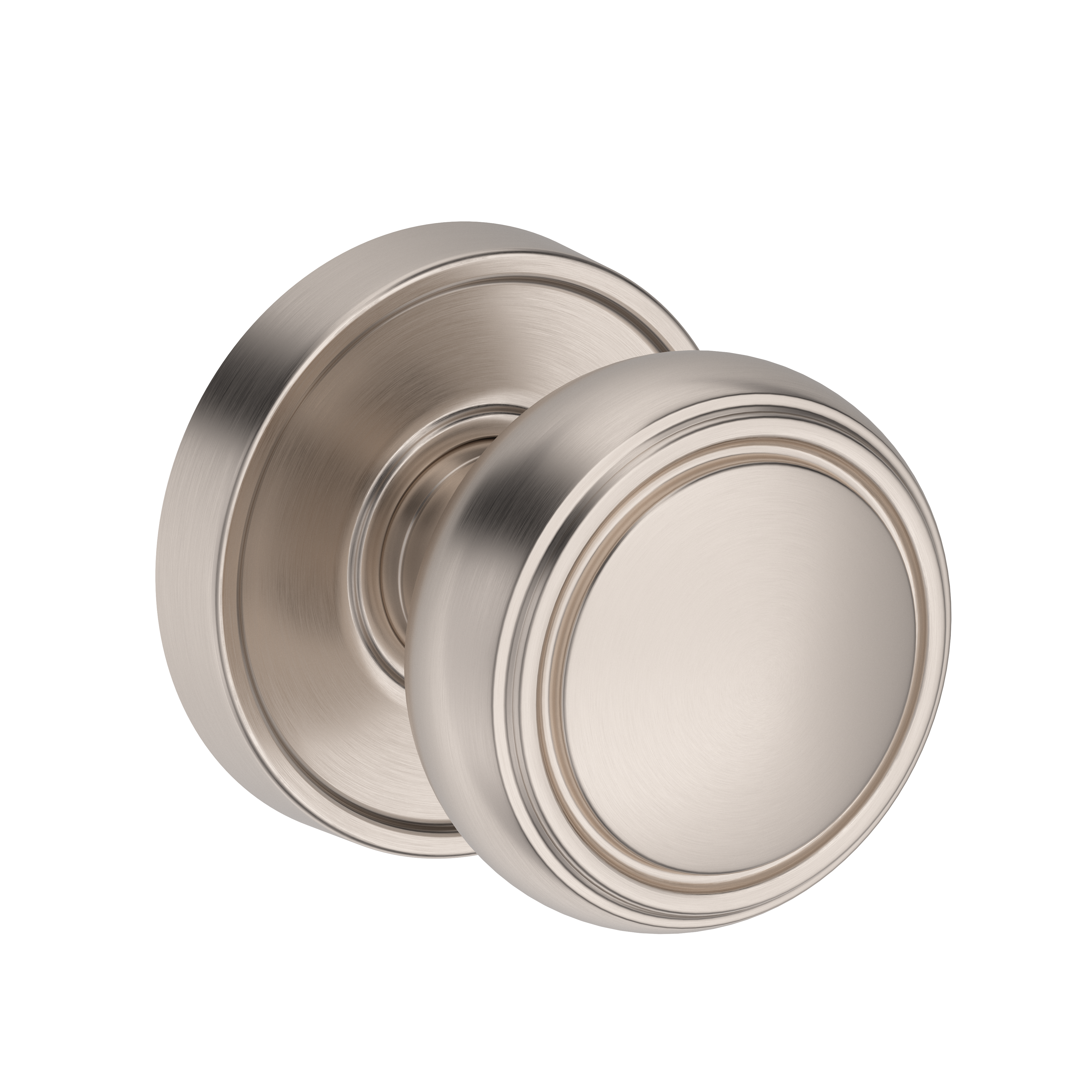 Baldwin Bremerton Knob Set with Stepped Round Rose