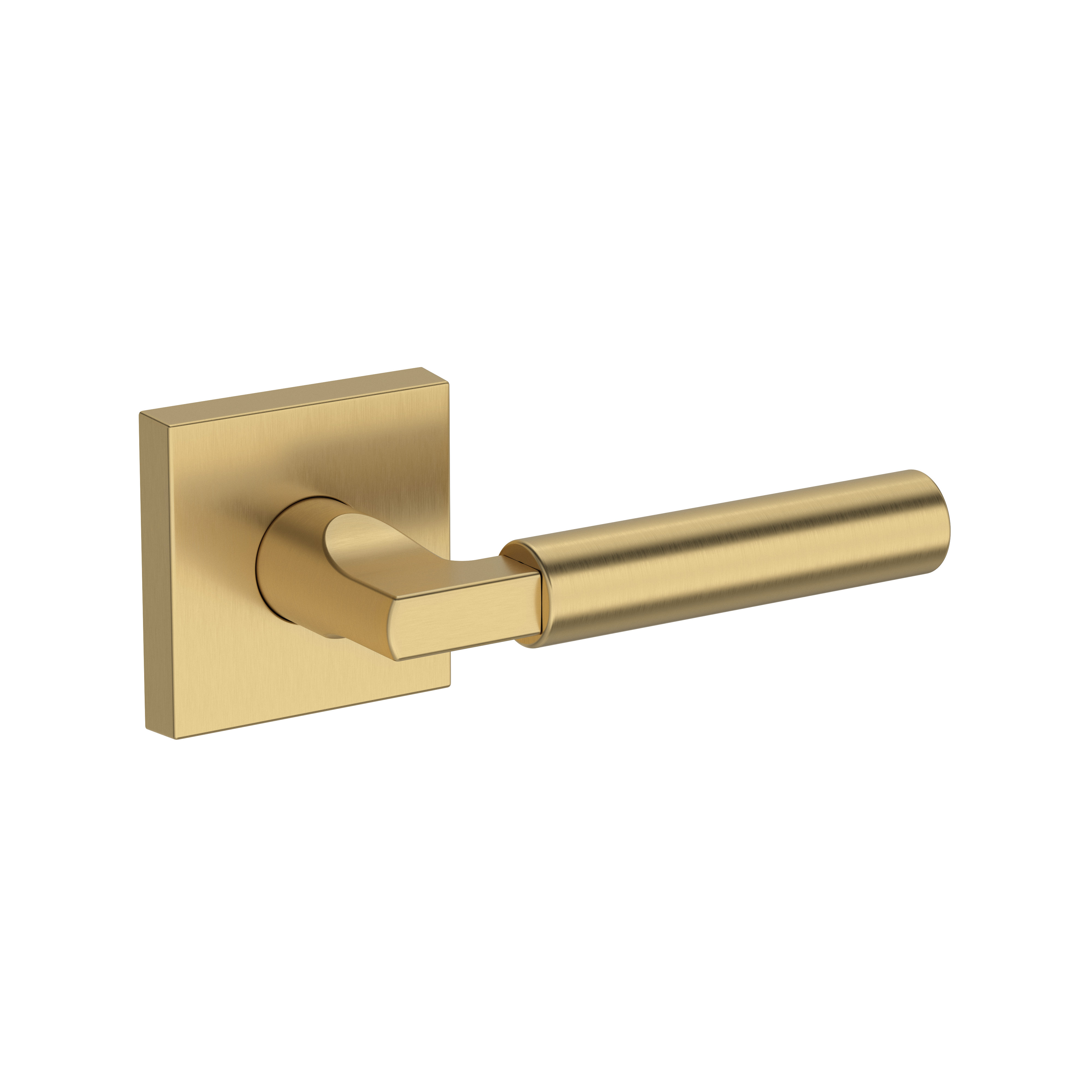 Baldwin Lake Forest Lever Set with Contemporary Square Rose