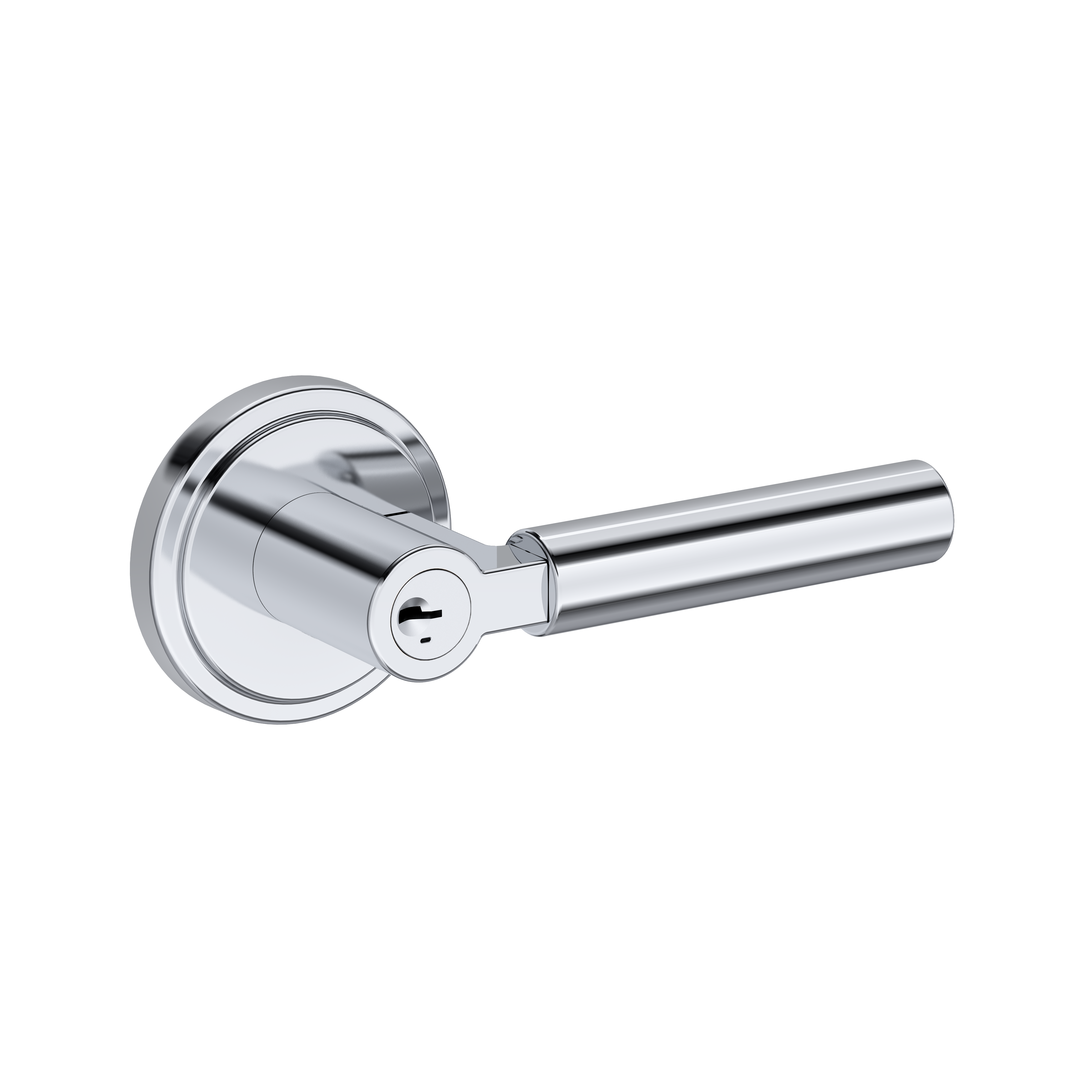 Baldwin Lake Forest Lever Set with Stepped Round Rose