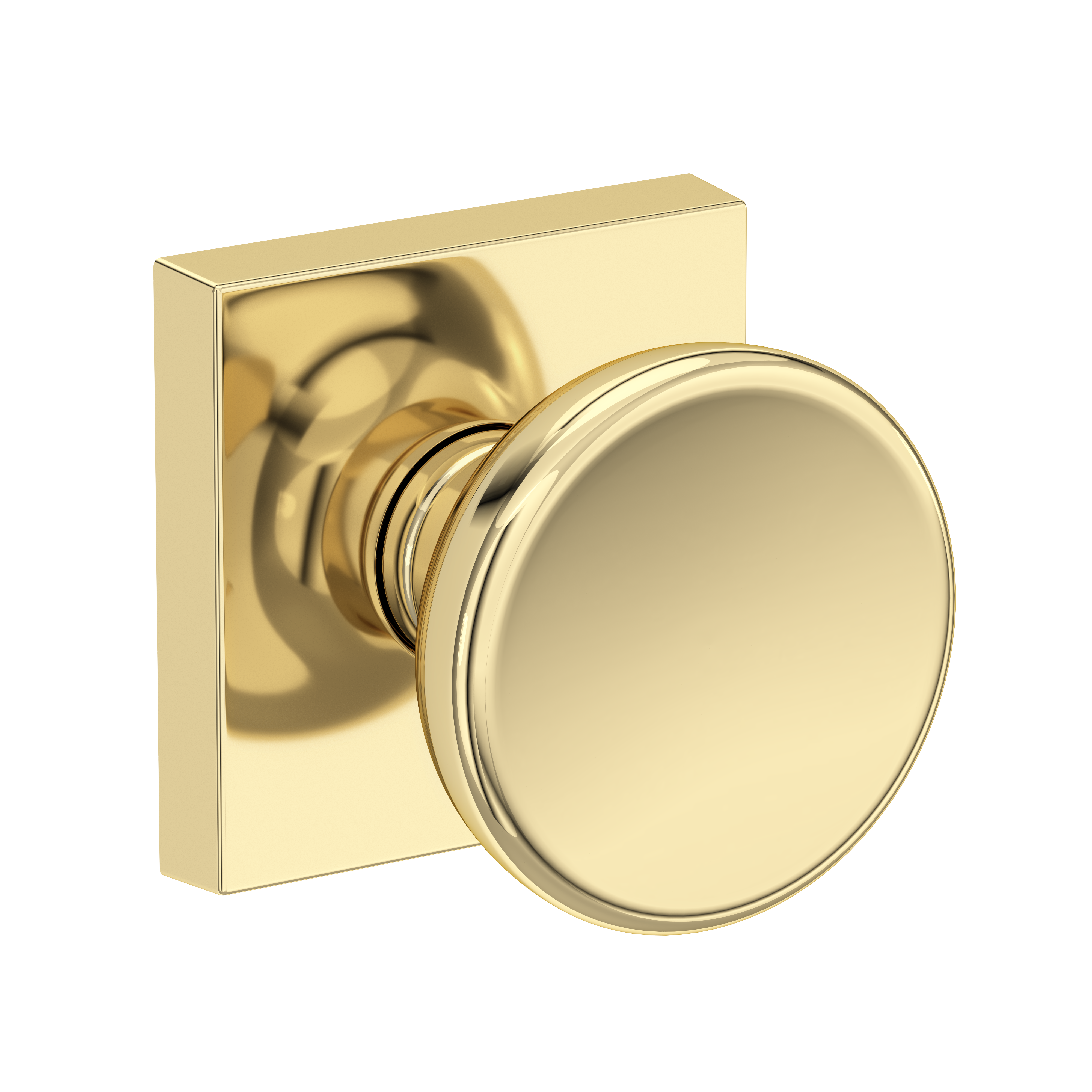 Baldwin Solvang Knob Set with Contemporary Square Rose