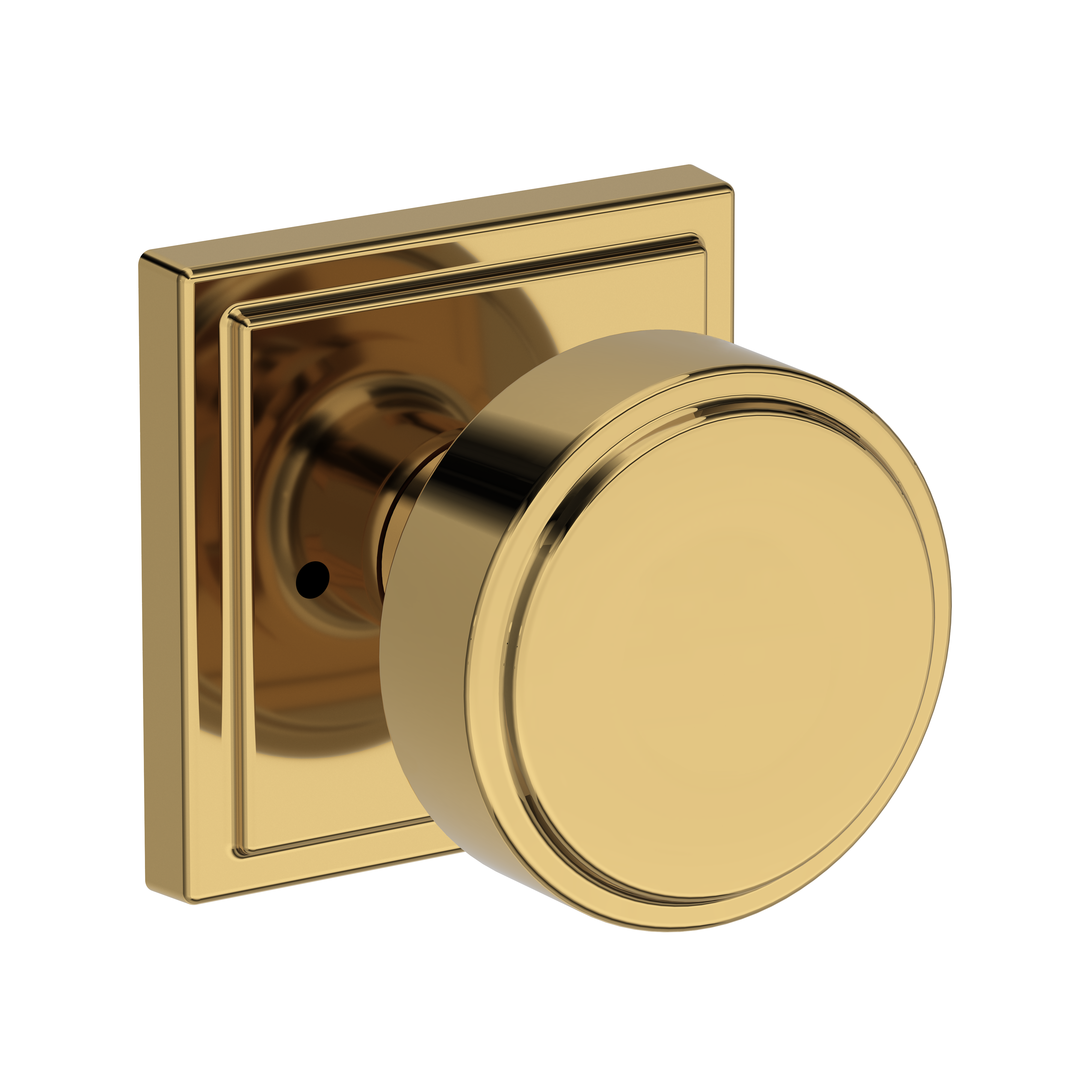 Baldwin Vashon Knob Set with Stepped Square Rose