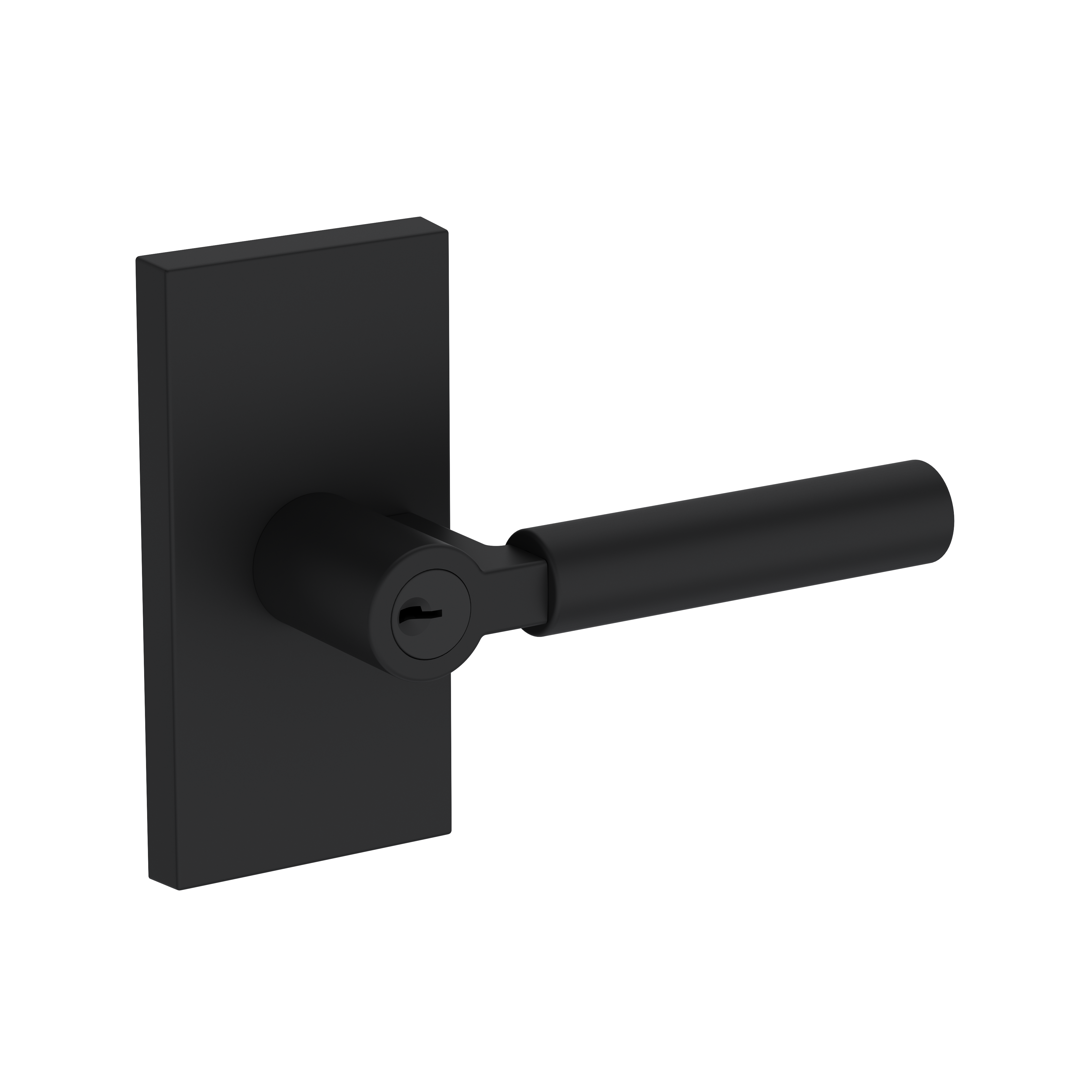 Baldwin Lake Forest Lever Set with Contemporary 5" Rose