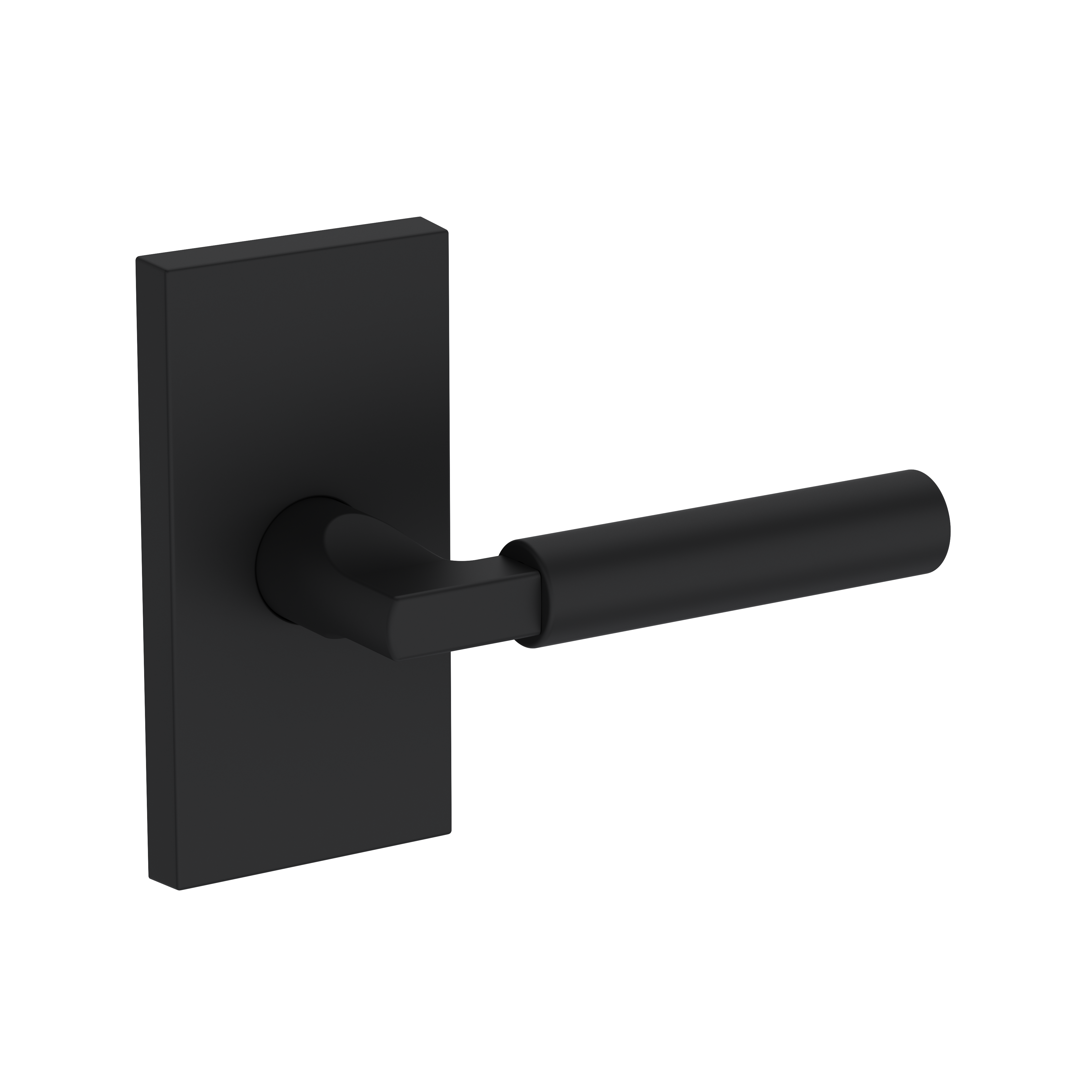 Baldwin Lake Forest Lever Set with Contemporary 5" Rose