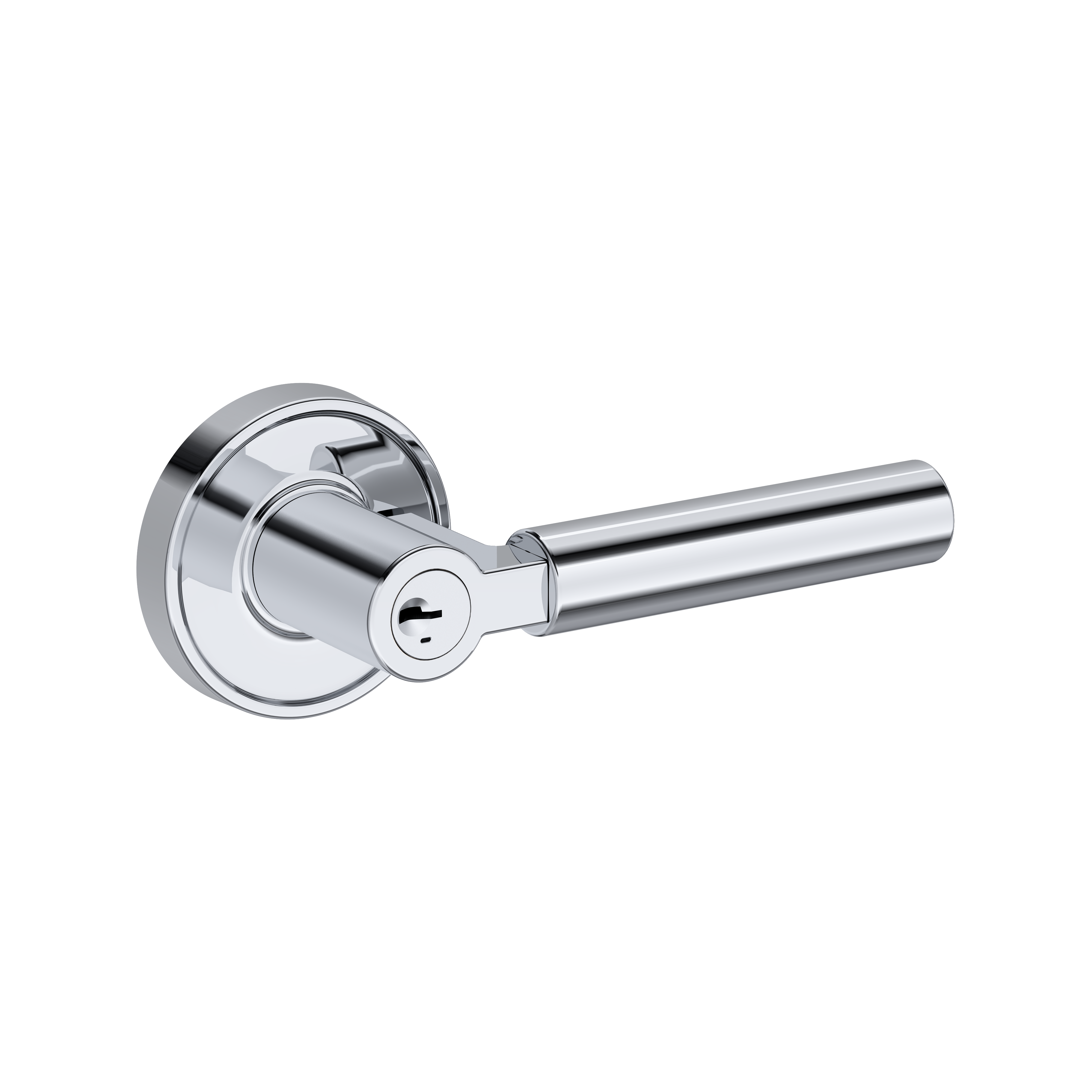 Baldwin Lake Forest Lever Set with Recessed Round Rose