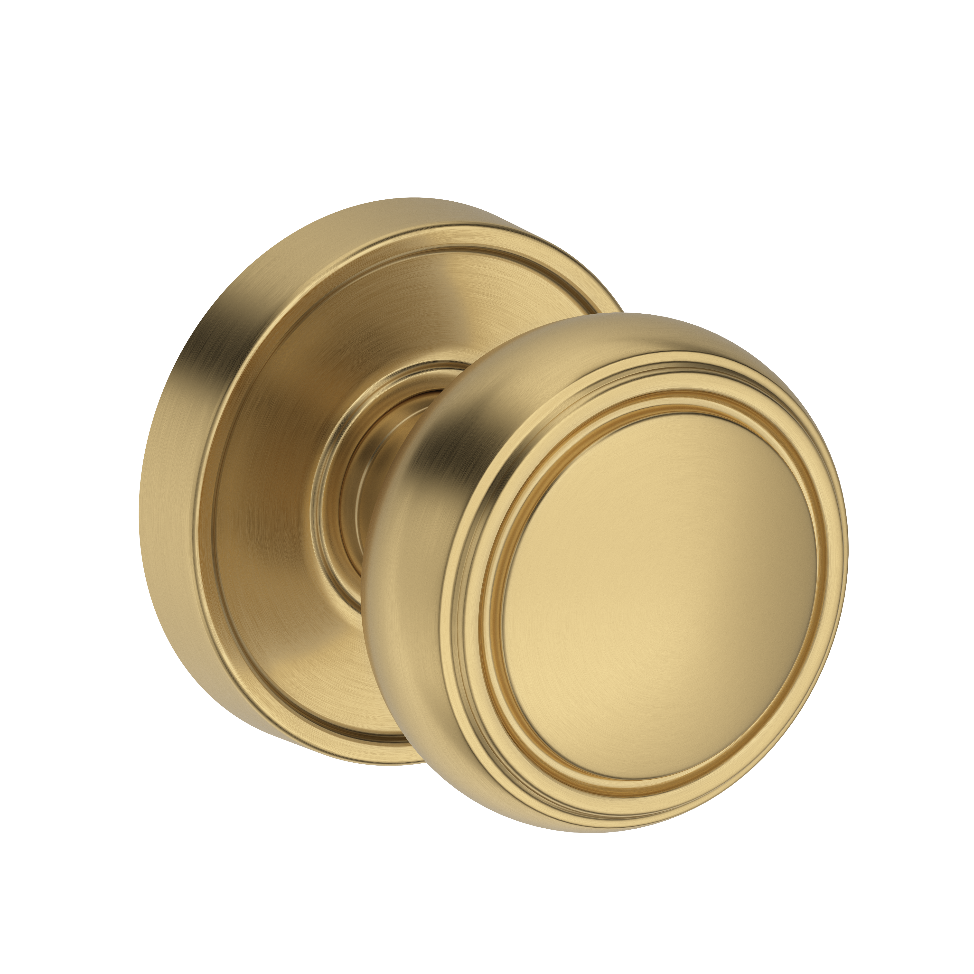 Baldwin Bremerton Knob Set with Stepped Round Rose