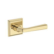 Baldwin Kingvale Lever Set with Traditional Square Rose