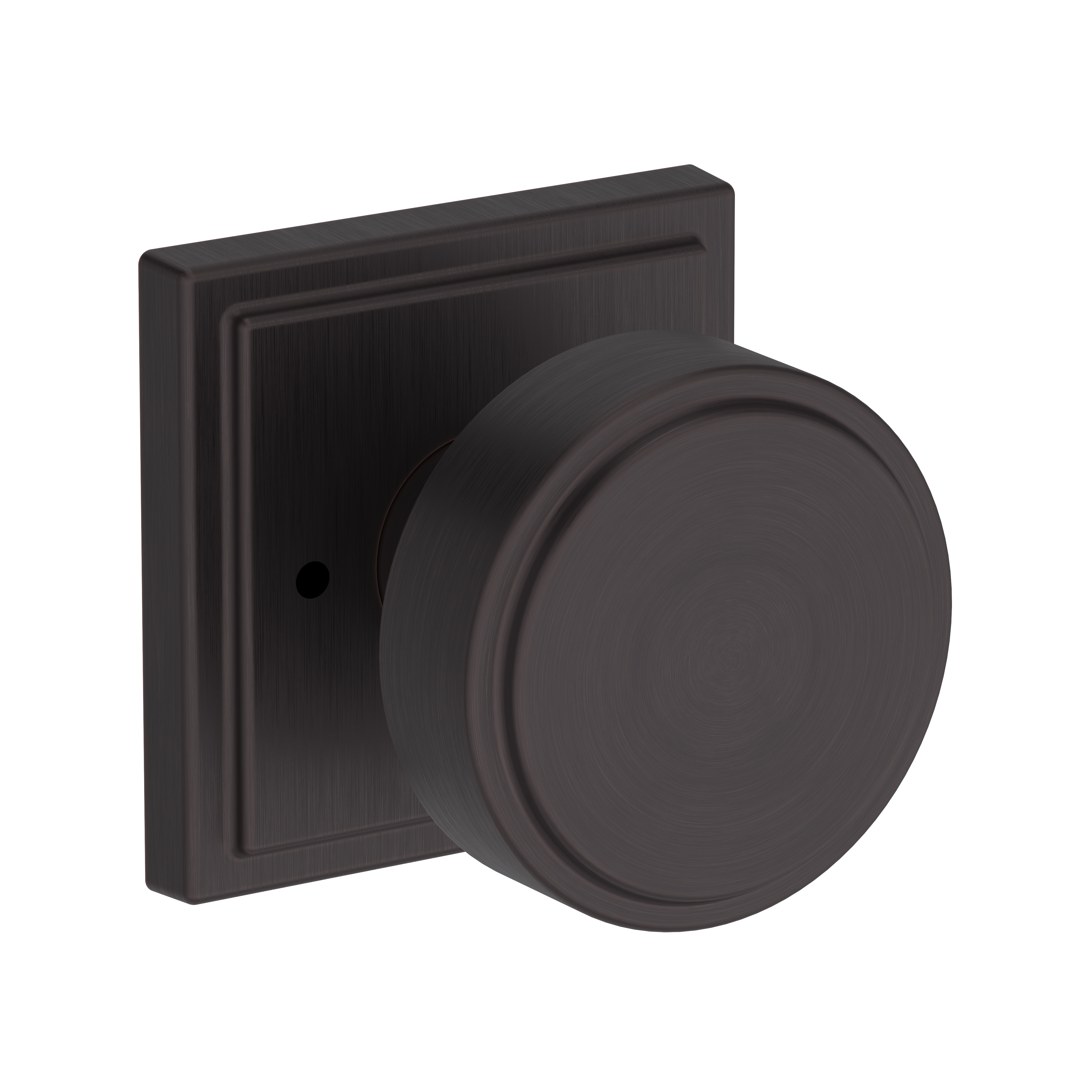 Baldwin Vashon Knob Set with Stepped Square Rose