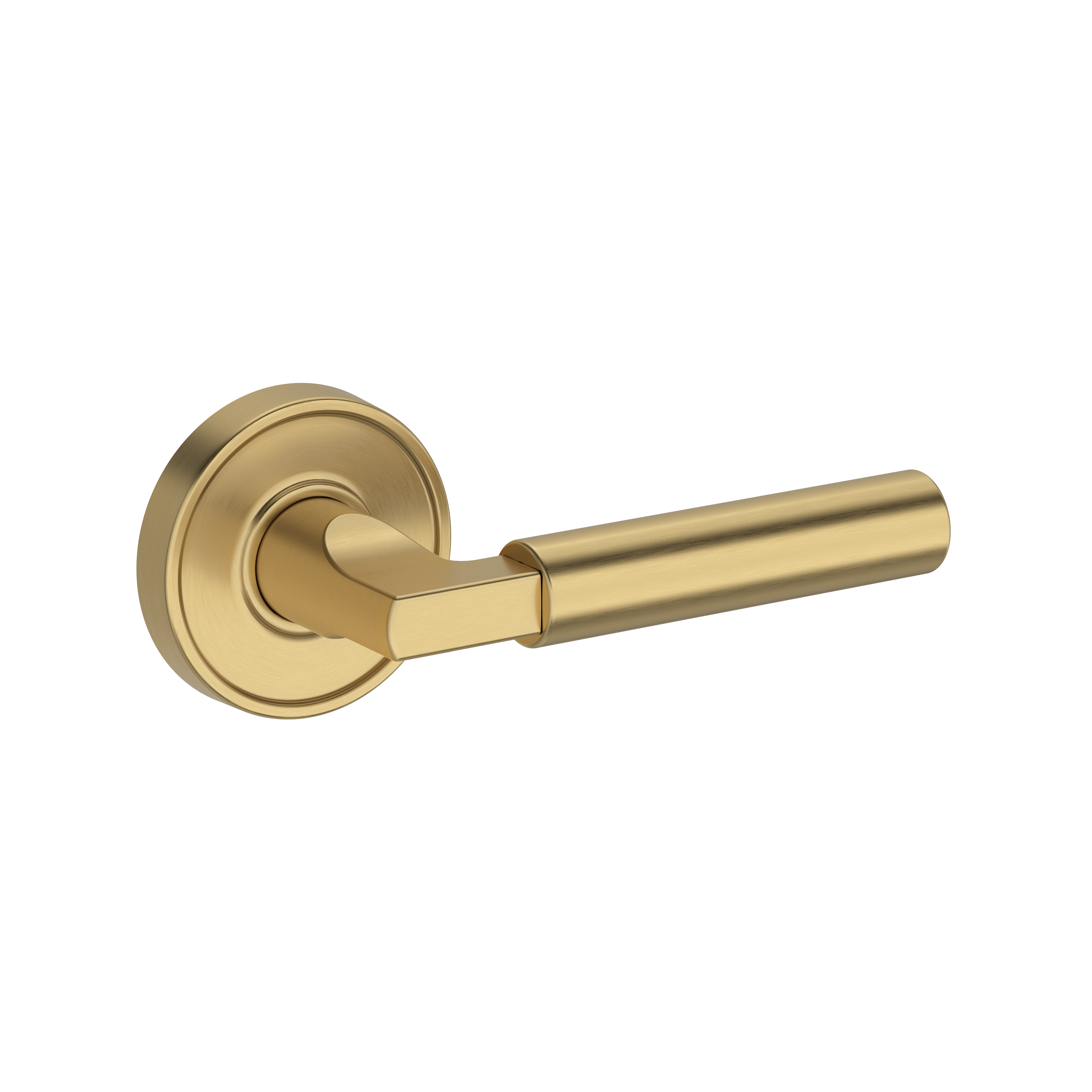 Baldwin Lake Forest Lever Set with Recessed Round Rose