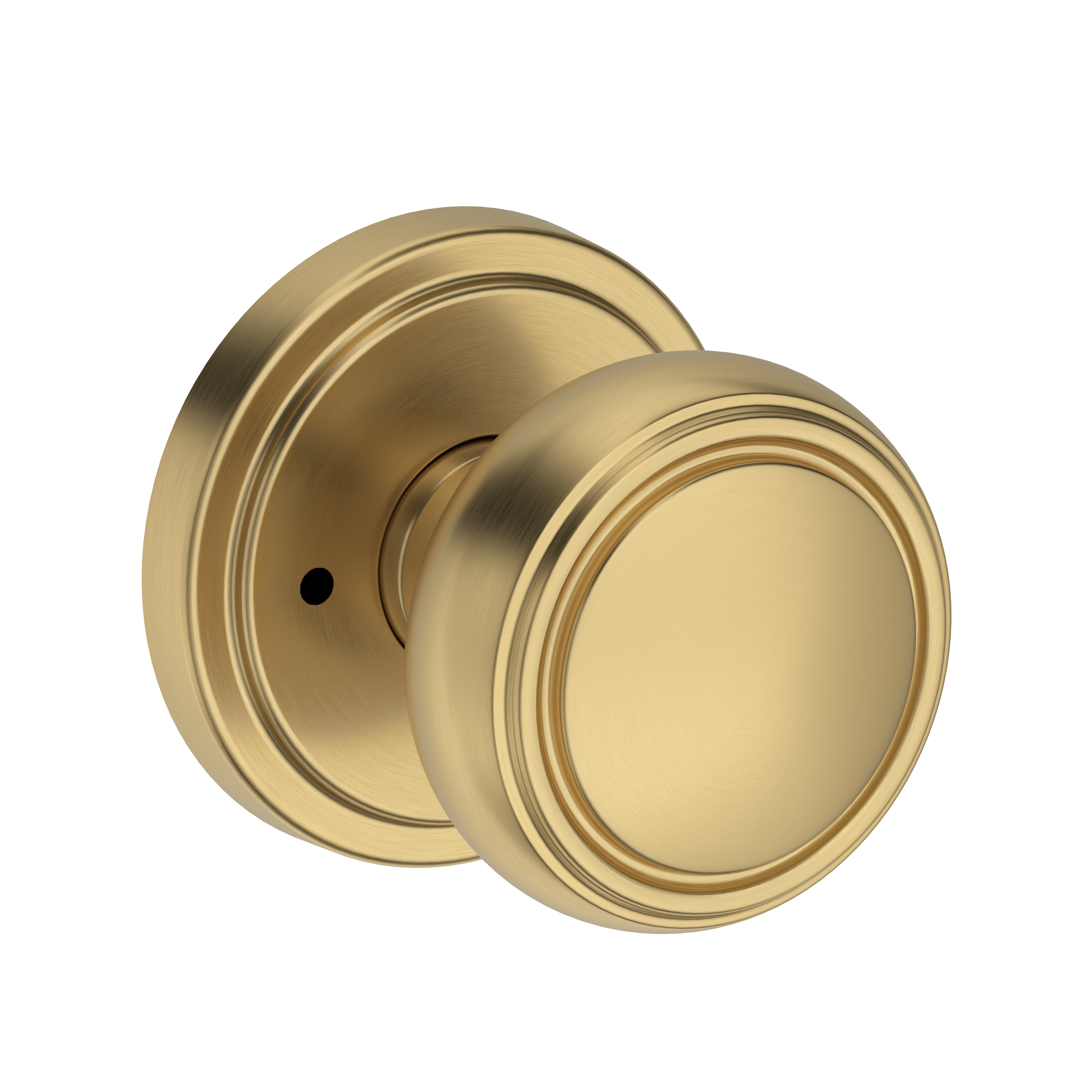 Baldwin Bremerton Knob Set with Stepped Round Rose