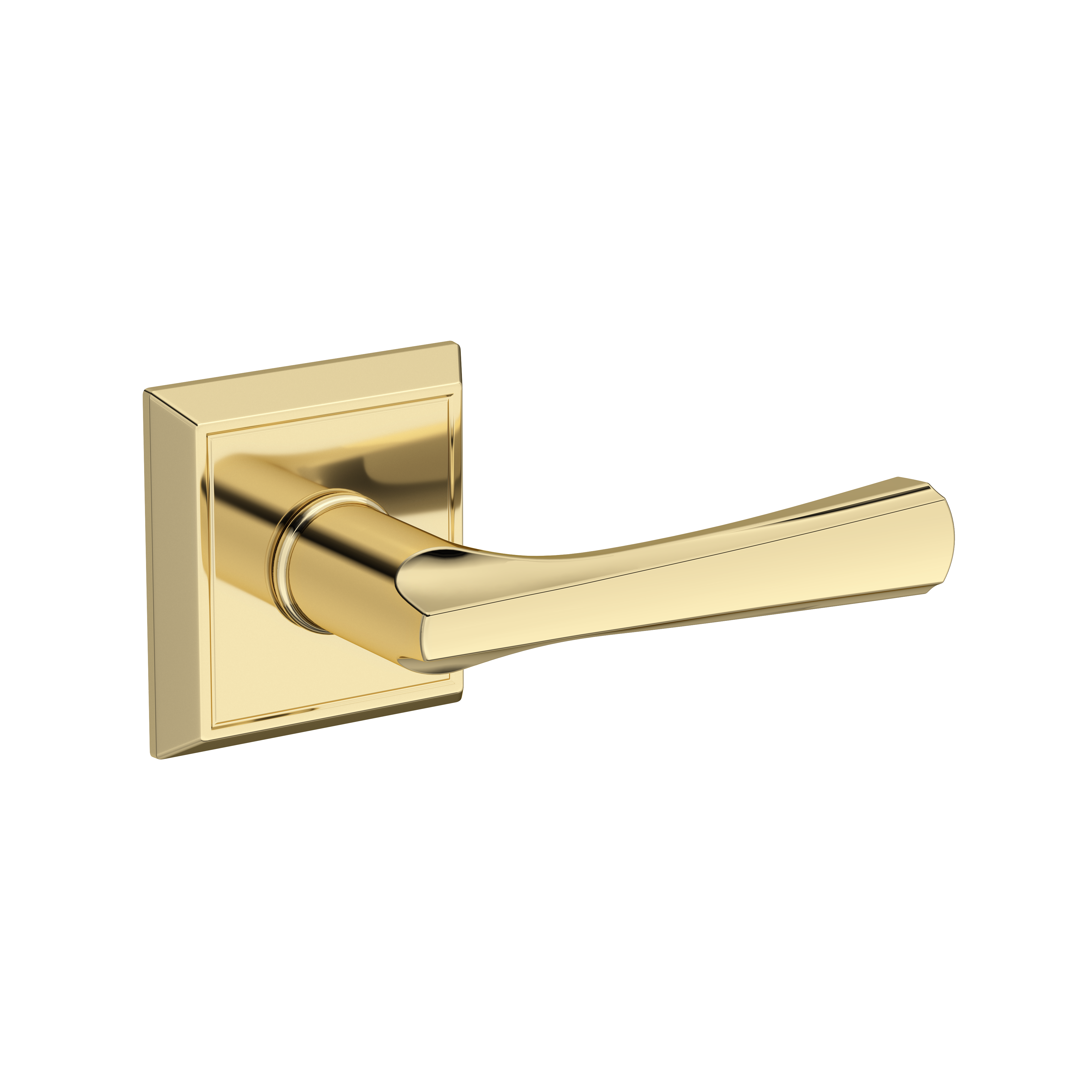 Baldwin Wyndcliff Lever Set with Chamfered Square Rose