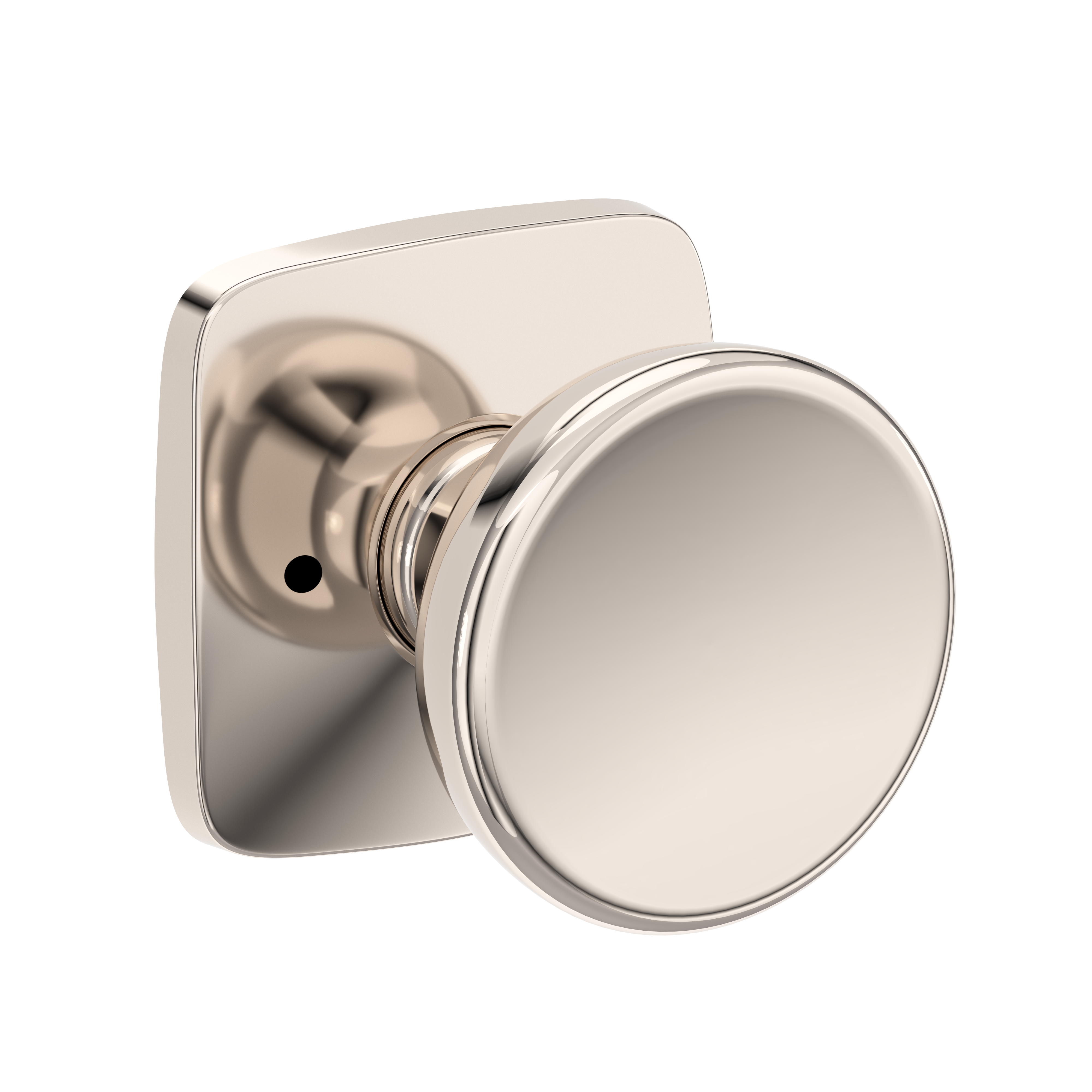 Baldwin Solvang Knob Set with Soft Square Rose