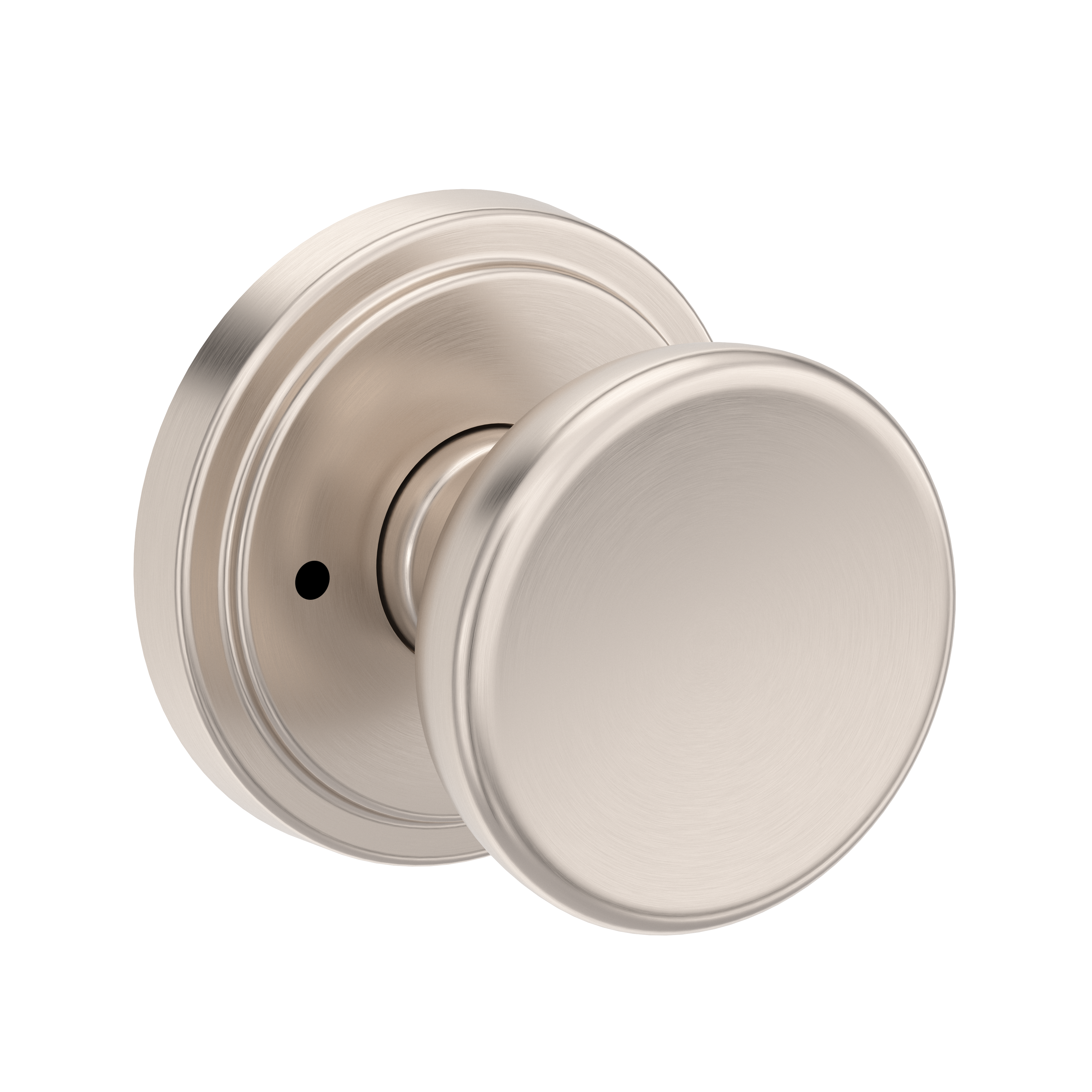 Baldwin Solvang Knob Set with Stepped Round Rose