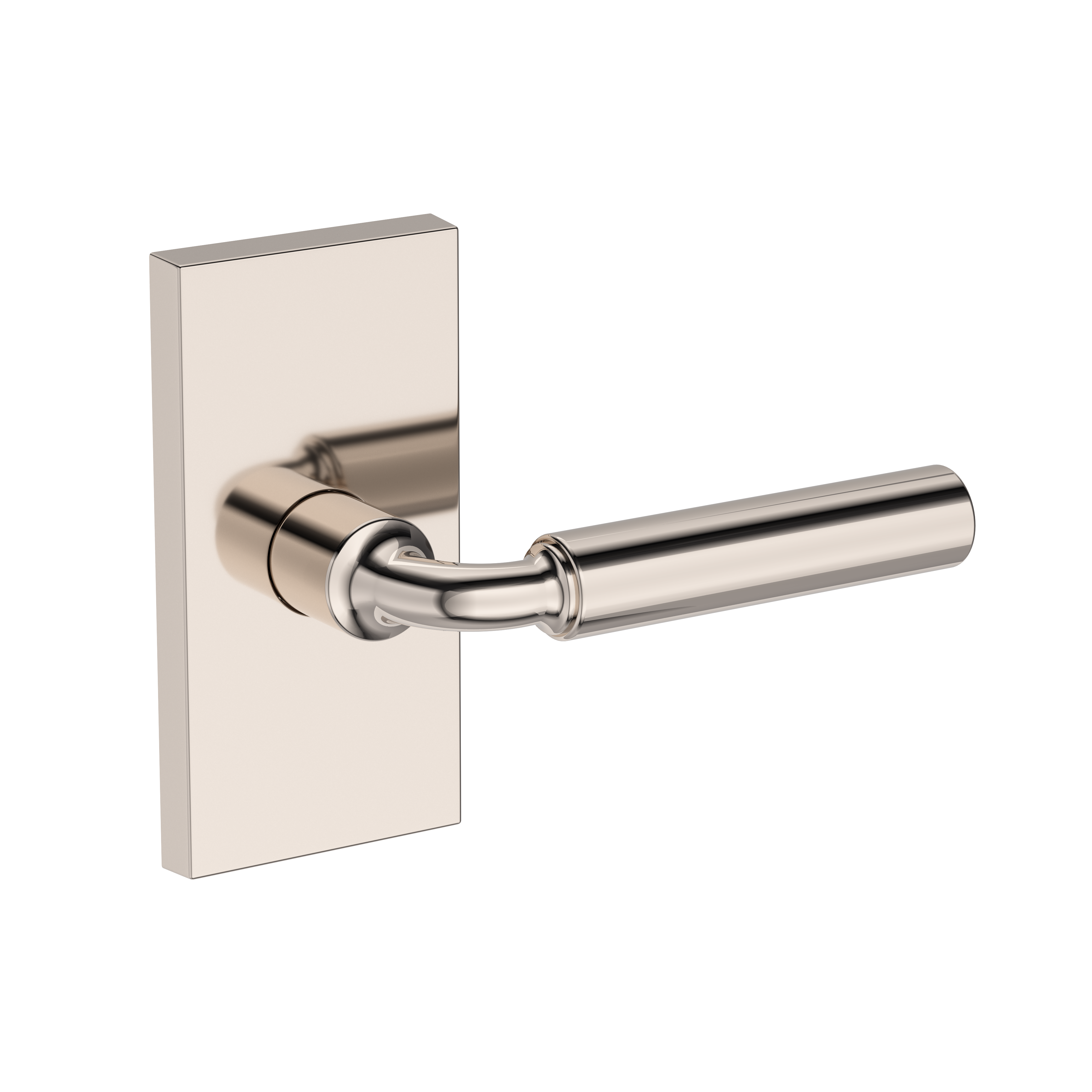 Baldwin La Conner Lever Set with Contemporary 5" Rose