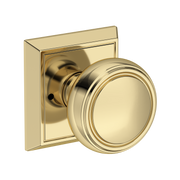 Baldwin Bremerton Knob Set with Chamfered Square Rose