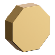 Baldwin 4441 Octagonal Facet Knob