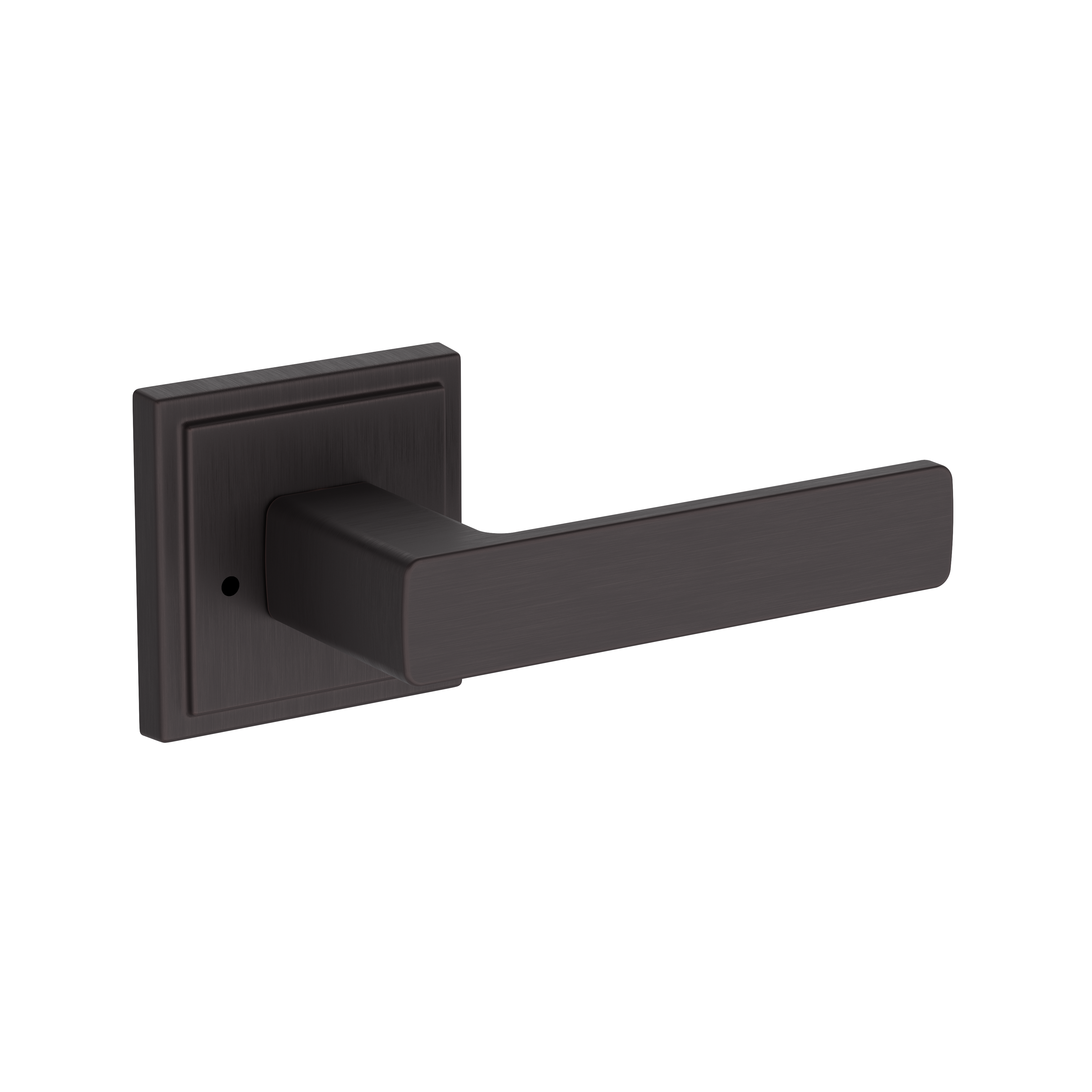 Baldwin Sharpewood Lever Set with Stepped Square Rose