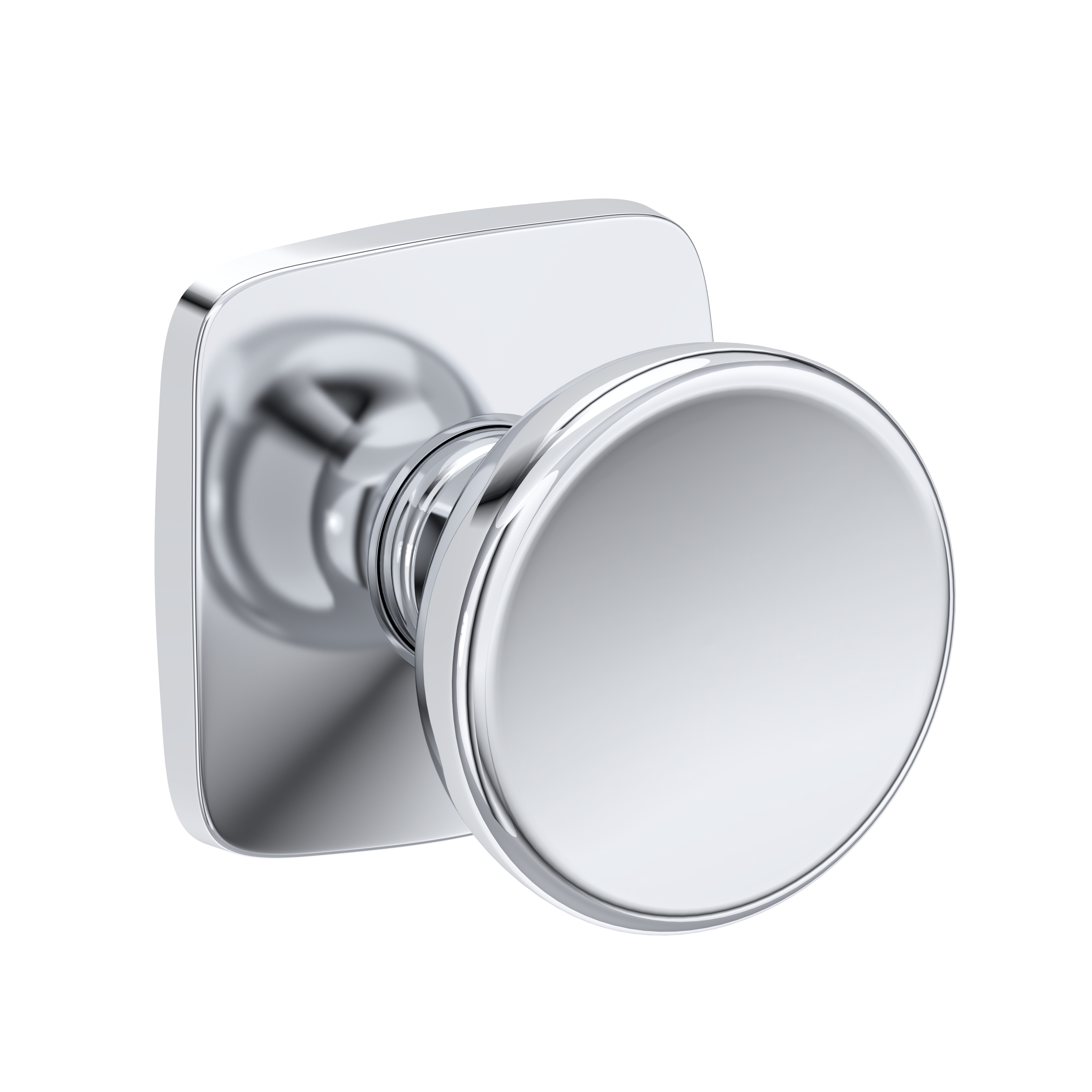 Baldwin Solvang Knob Set with Soft Square Rose