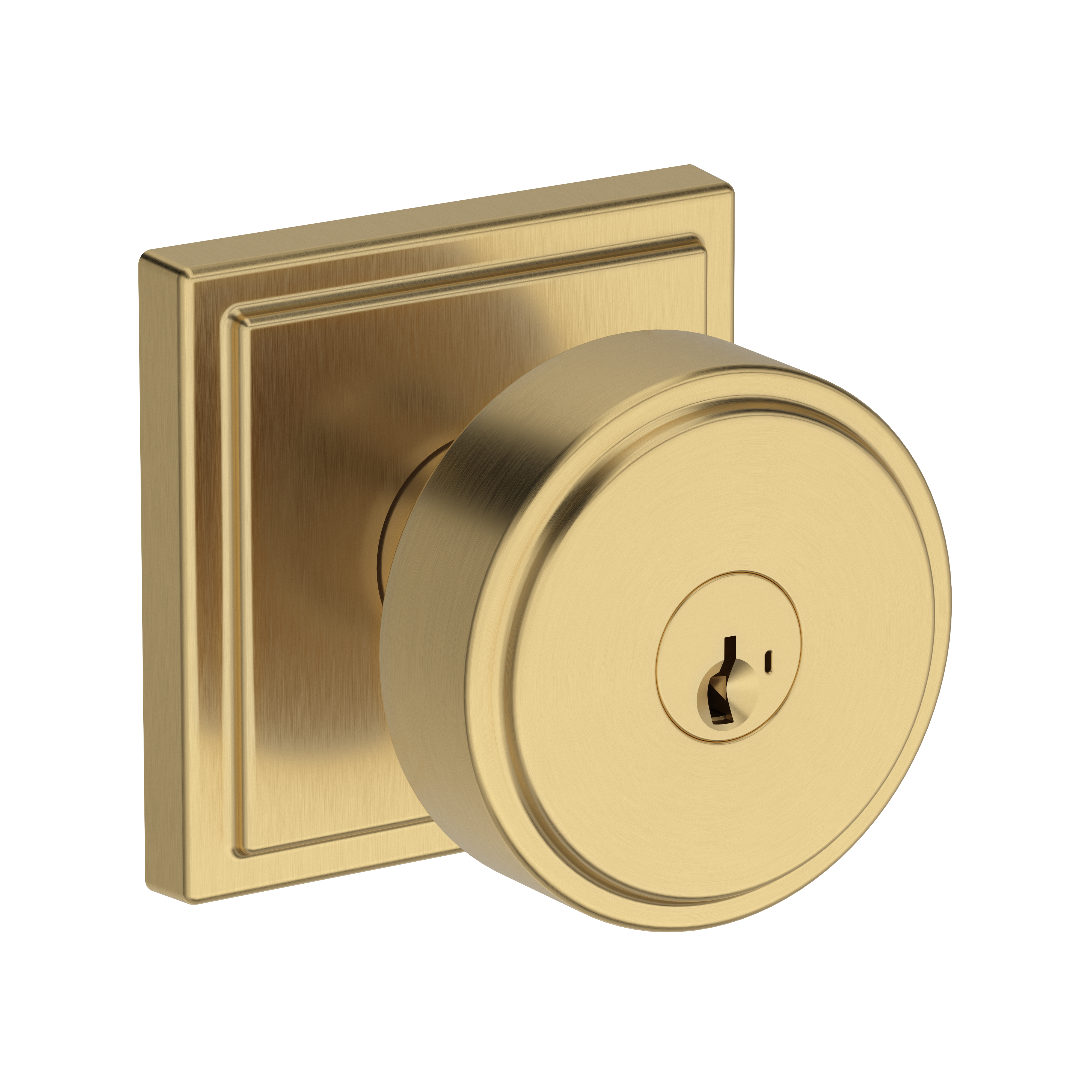 Baldwin Vashon Knob Set with Stepped Square Rose