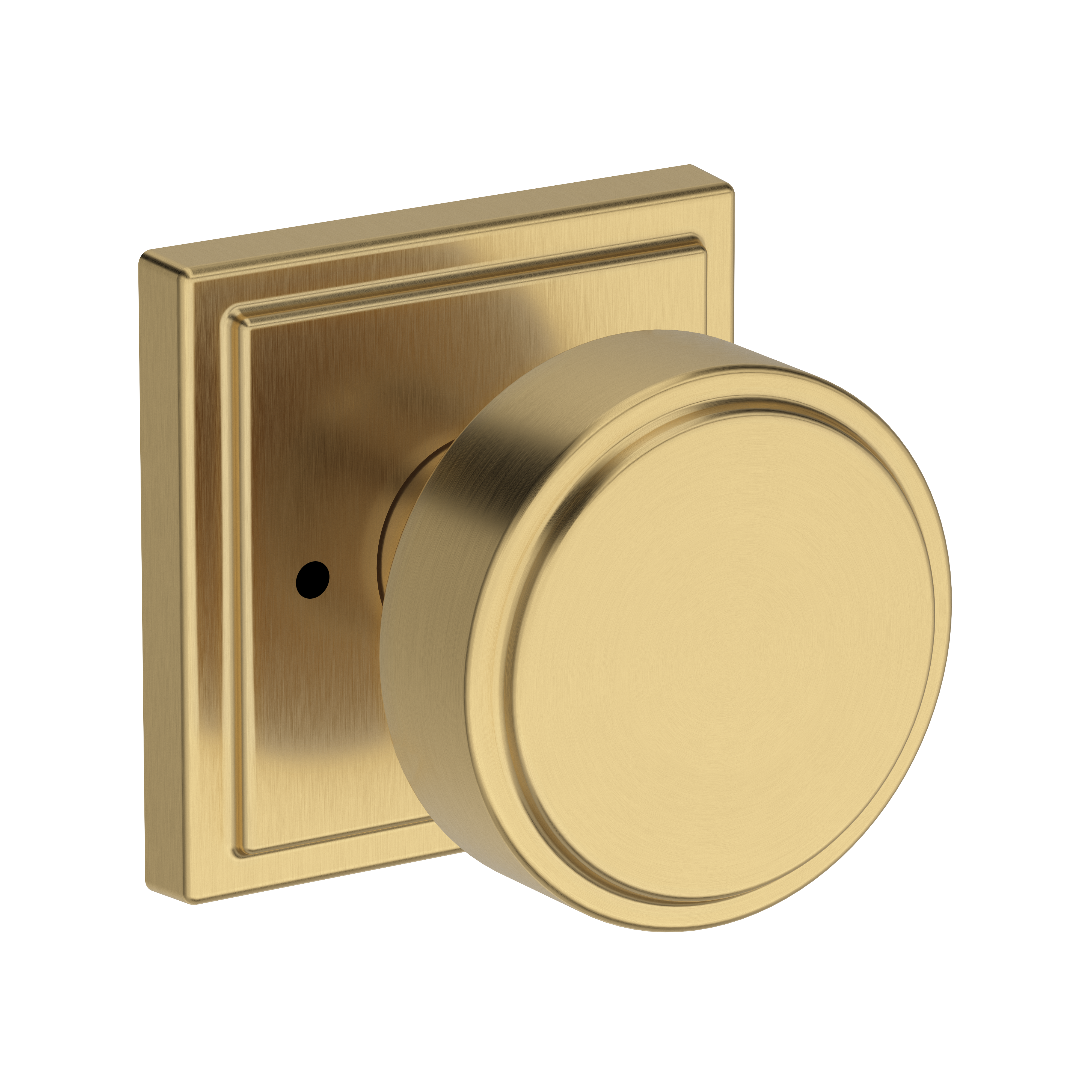 Baldwin Vashon Knob Set with Stepped Square Rose