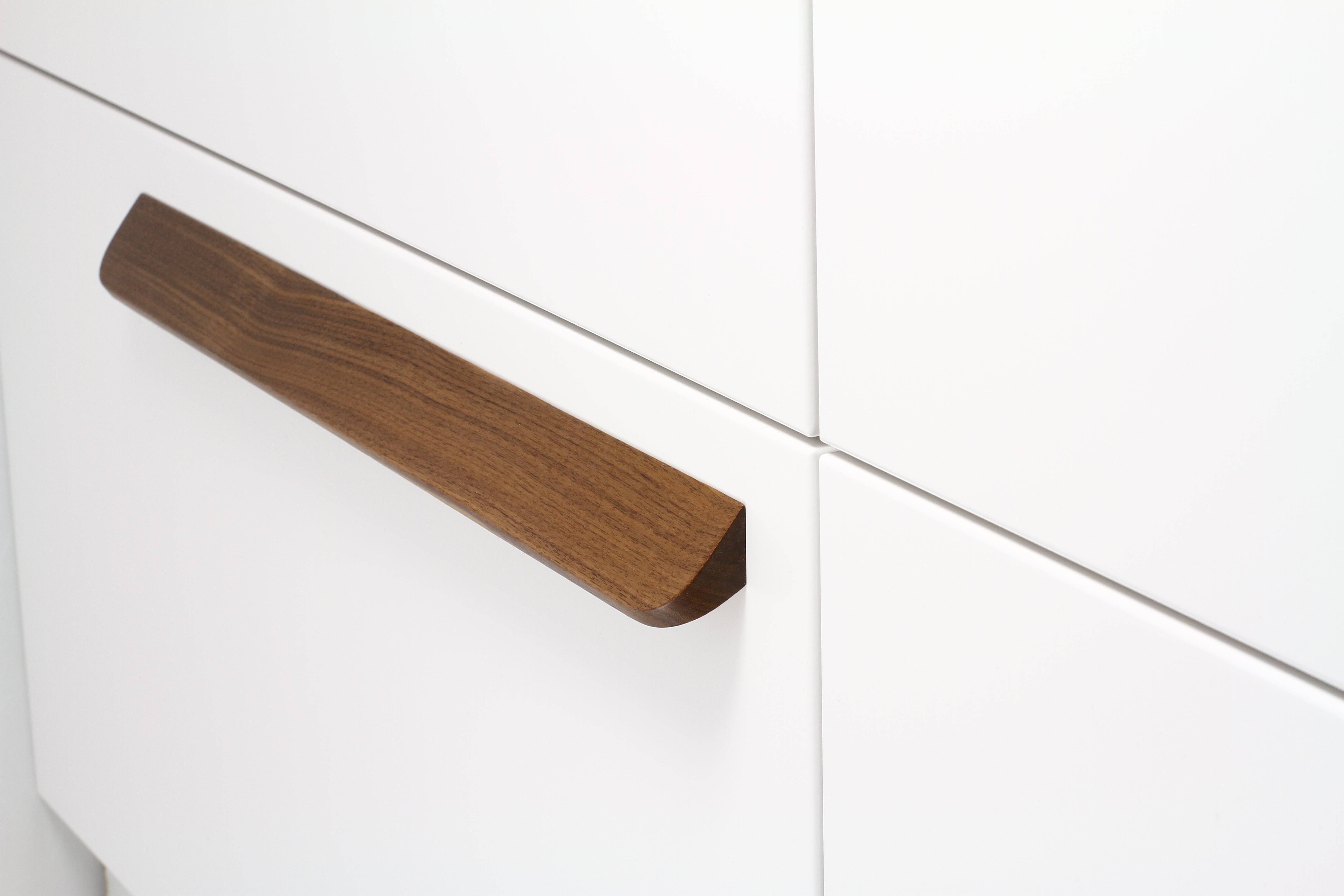 Manzoni Angled Designer Wood Cabinet Pull