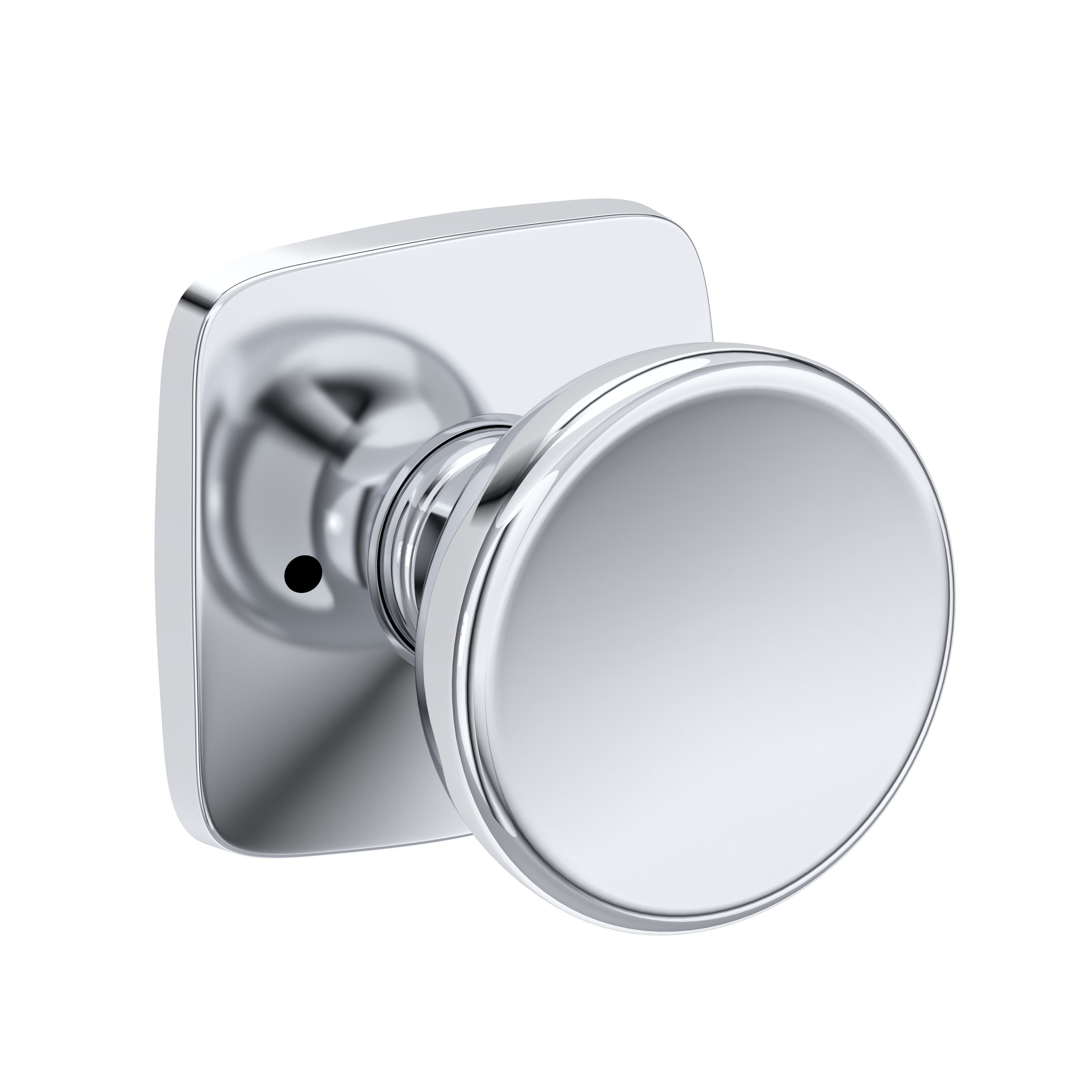 Baldwin Solvang Knob Set with Soft Square Rose