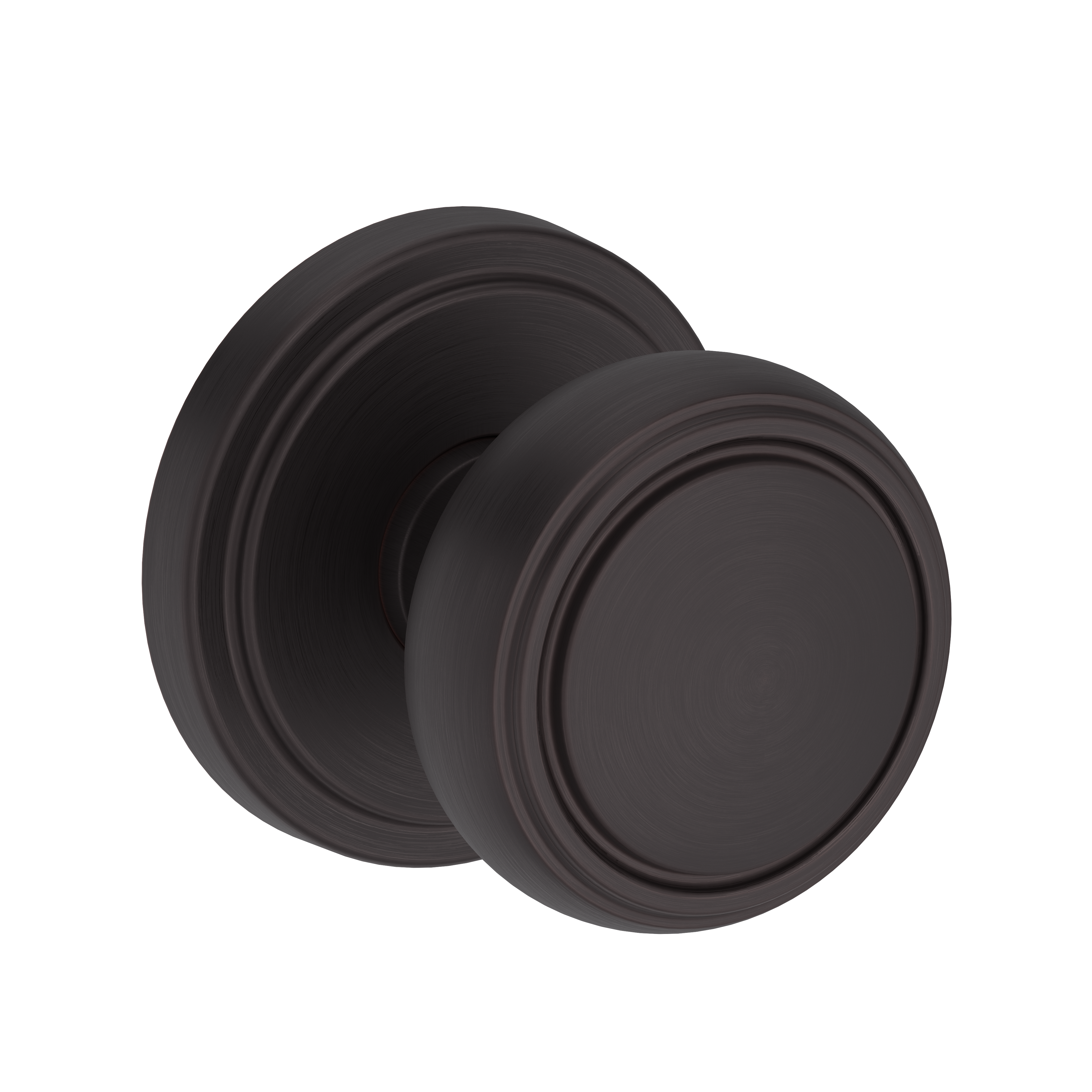 Baldwin Bremerton Knob Set with Stepped Round Rose