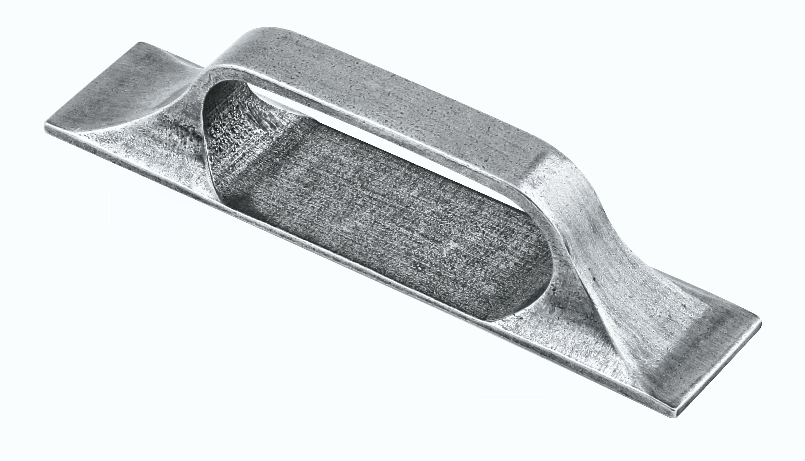 Manzoni Classic Pewter Cabinet Pull with Backplate