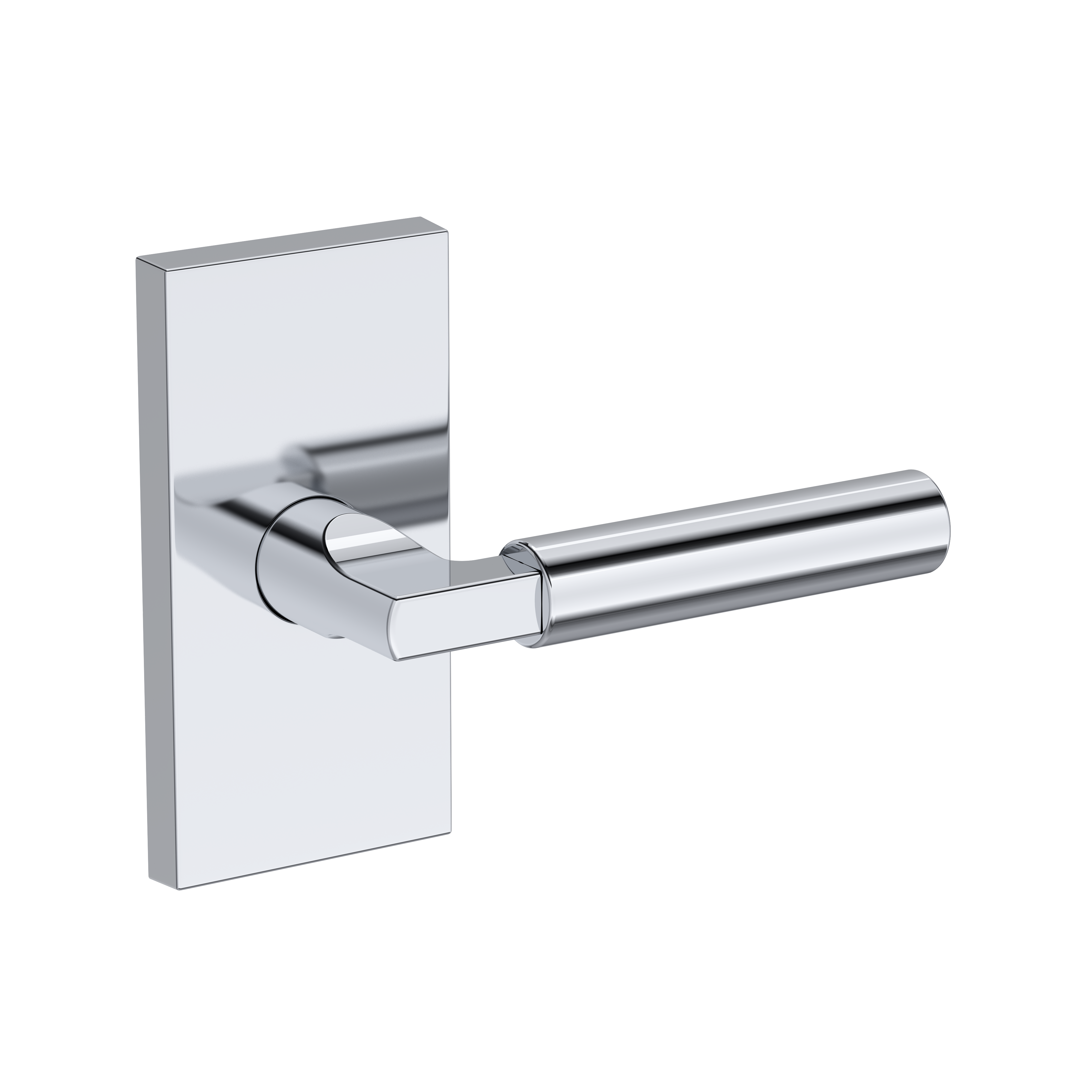 Baldwin Lake Forest Lever Set with Contemporary 5" Rose