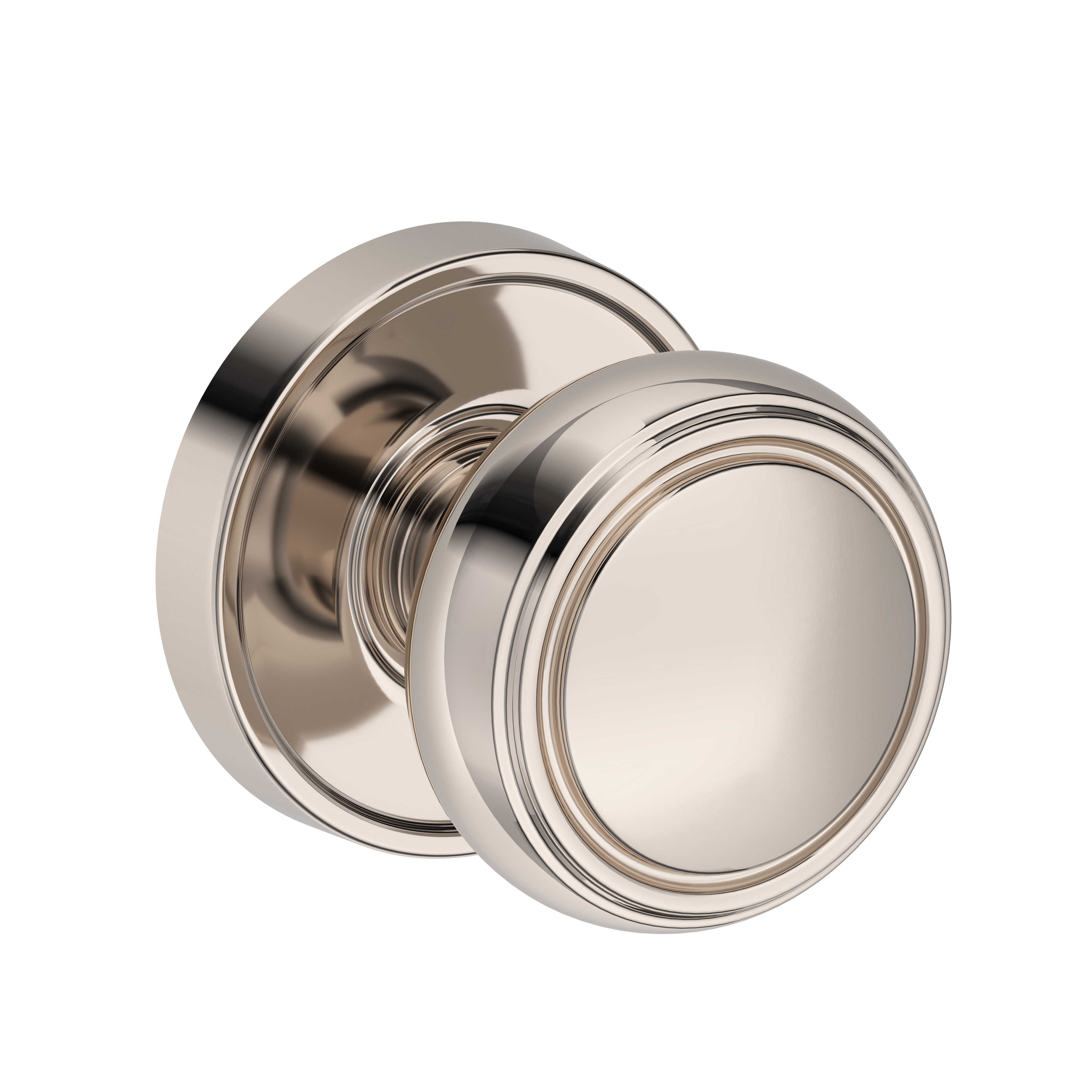 Baldwin Bremerton Knob Set with Stepped Round Rose