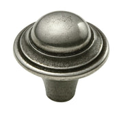 Manzoni Saturn Pewter Cabinet Knob