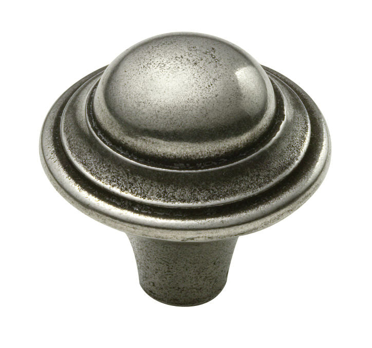 Manzoni Saturn Pewter Cabinet Knob