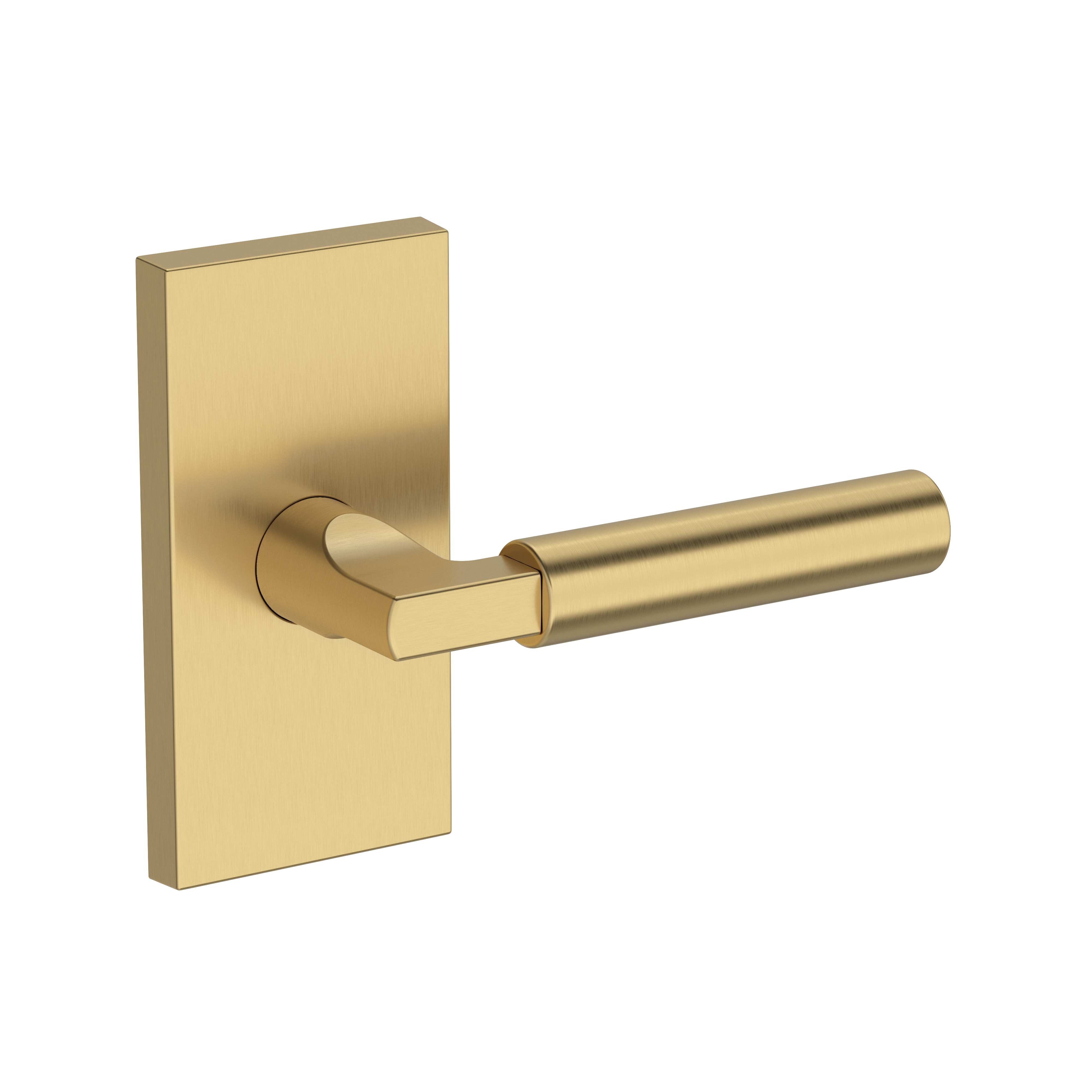 Baldwin Lake Forest Lever Set with Contemporary 5" Rose