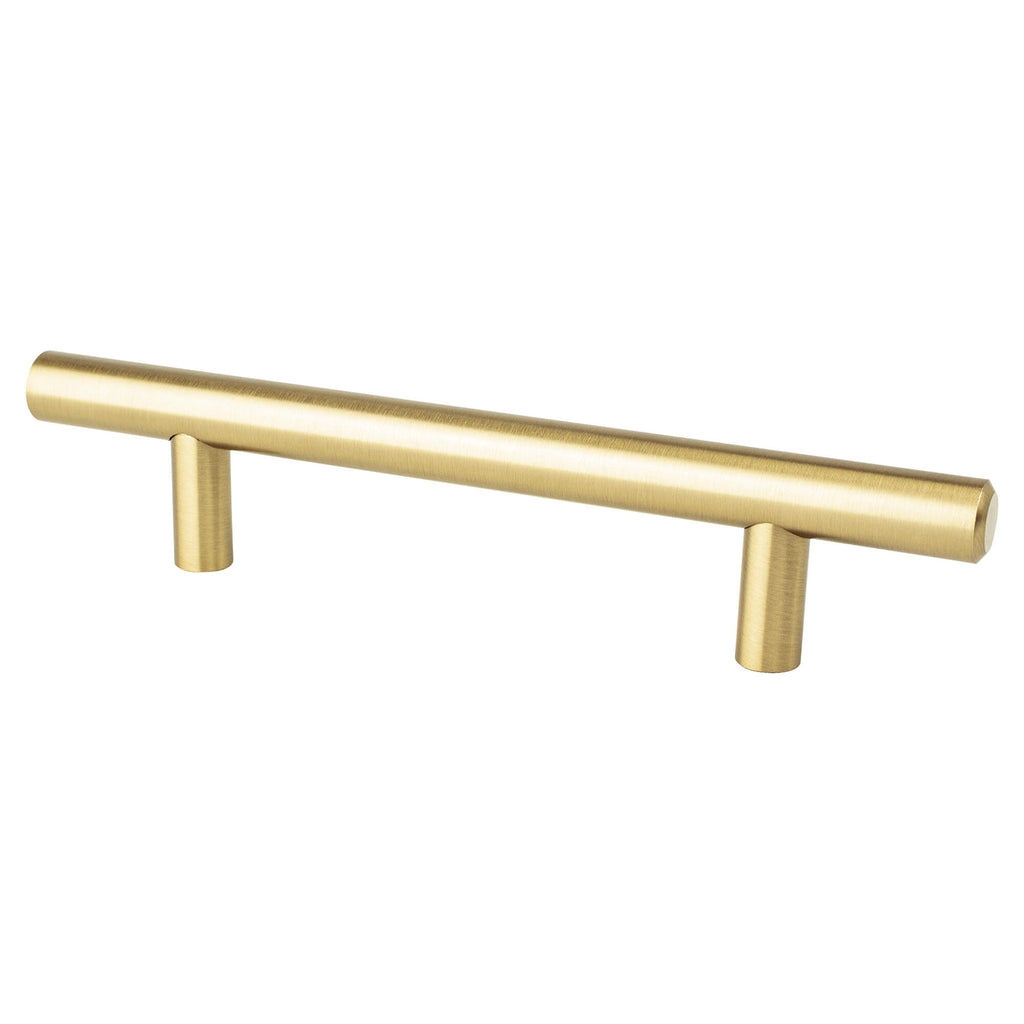 Modern Brushed Gold - 96mm - Tempo Pull by Berenson - New York Hardware