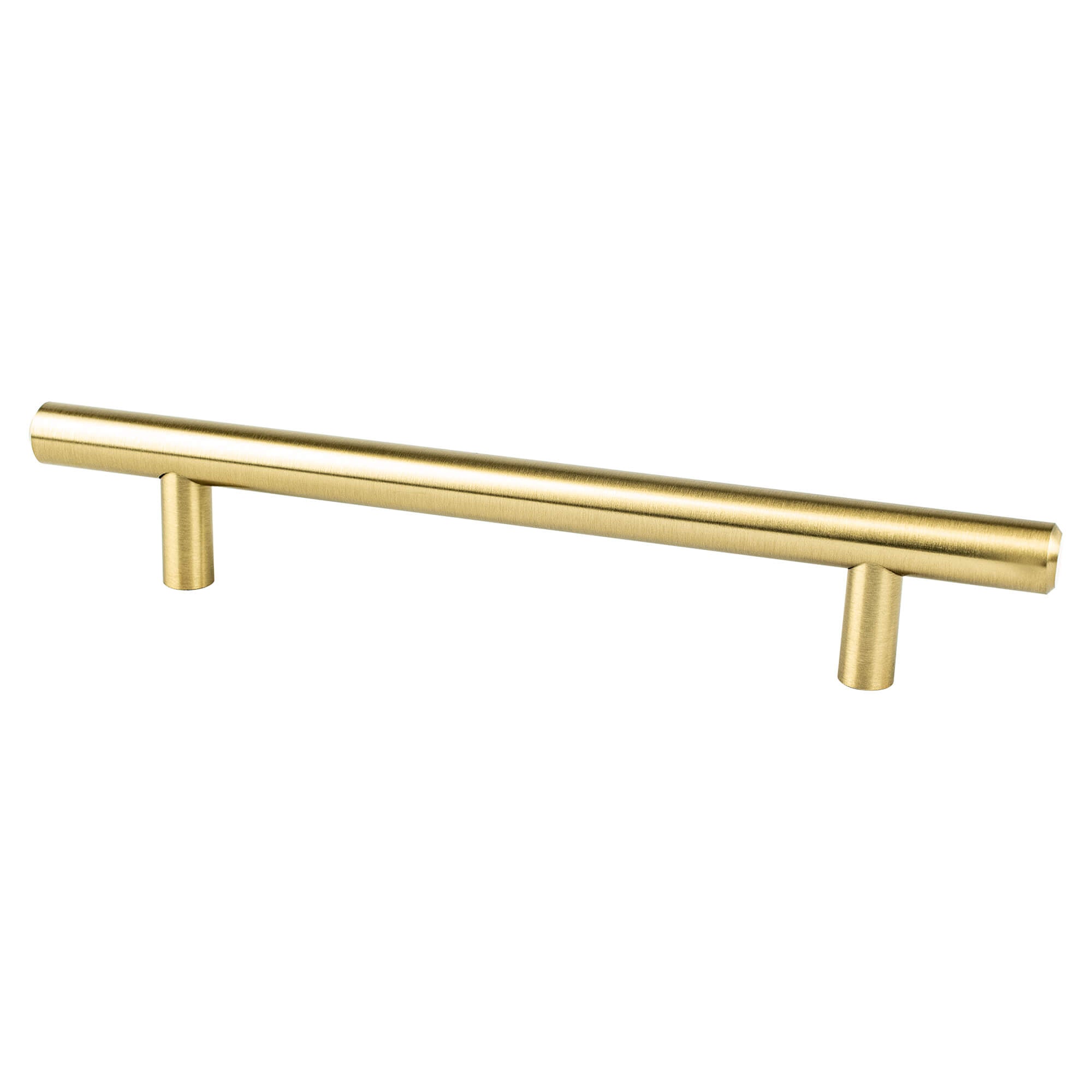 Modern Brushed Gold - 128mm - Tempo Pull by Berenson - New York Hardware