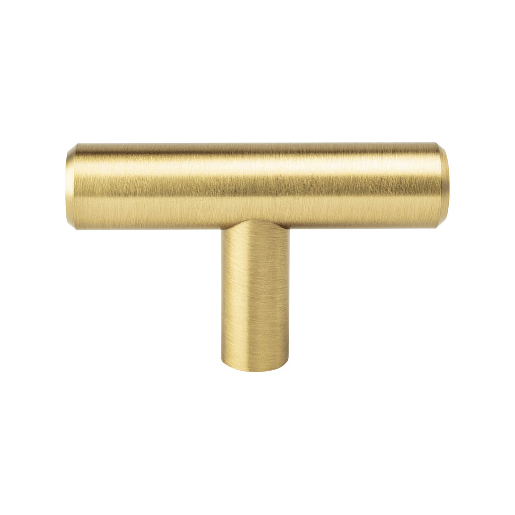Modern Brushed Gold - 1/2" - Tempo Knob by Berenson - New York Hardware