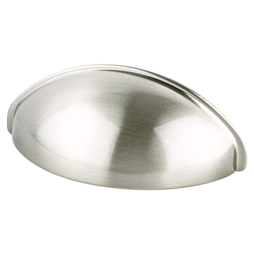 Brushed Nickel - 64mm - Transitional Advantage Three Cup Pull by Berenson - New York Hardware
