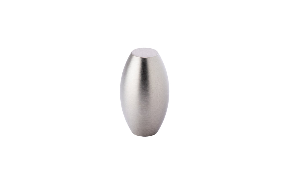 Vertical Barrel Knob by Lew's Hardware - 1-1/4" - Brushed Nickel - New York Hardware