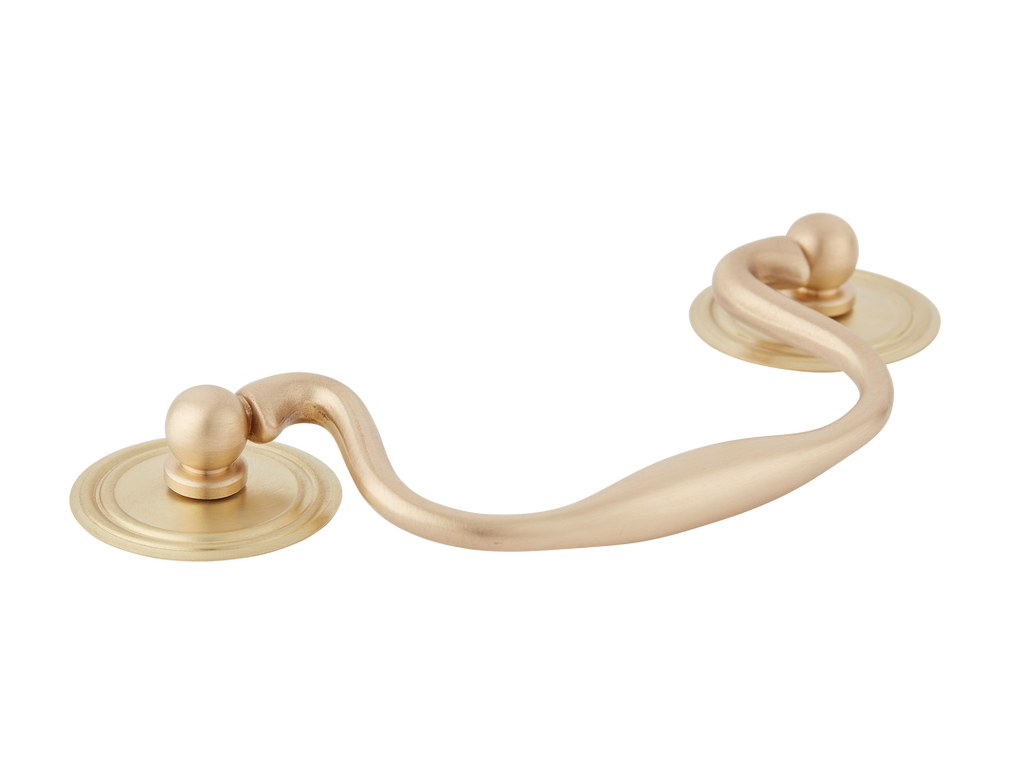 Cotswold Cabinet Handle by Armac Martin - 102mm - Satin Brass Unlacquered
