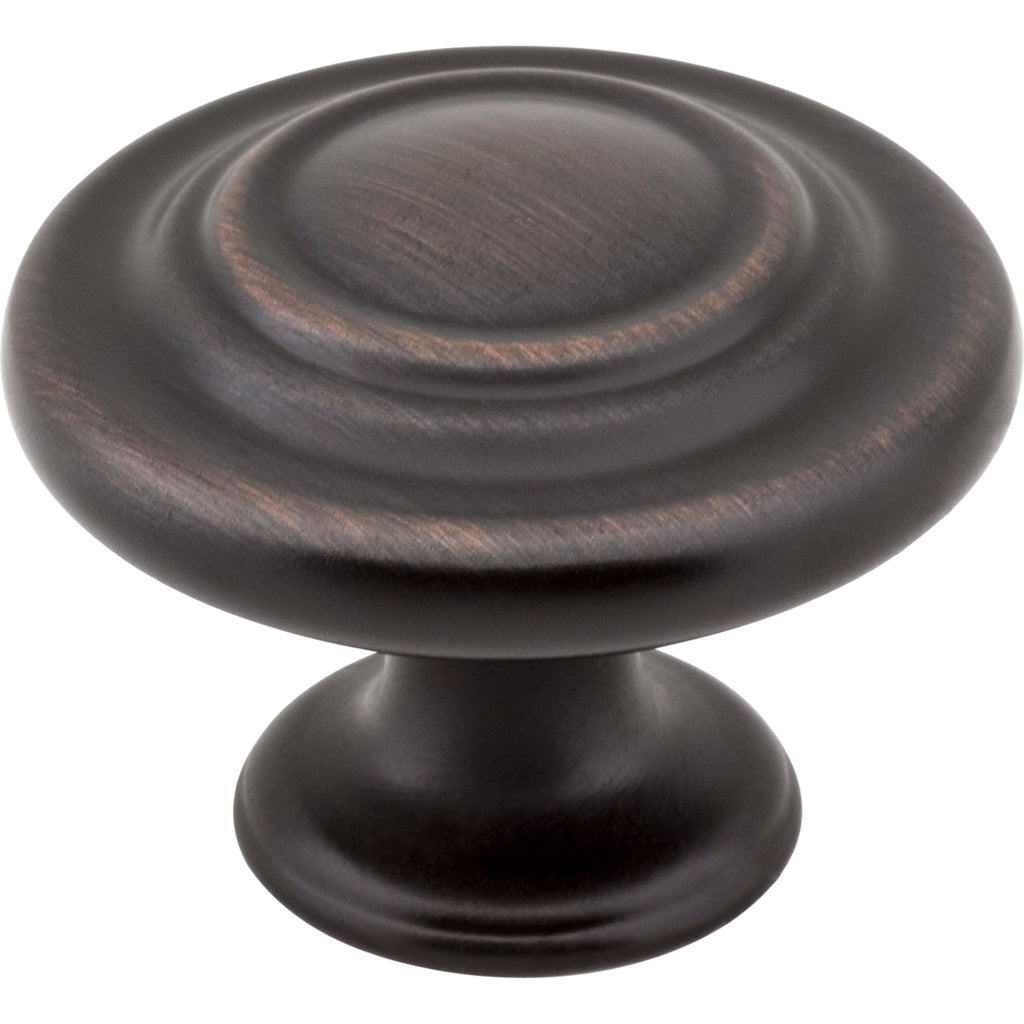 Round Arcadia Cabinet Knob by Elements - Brushed Oil Rubbed Bronze