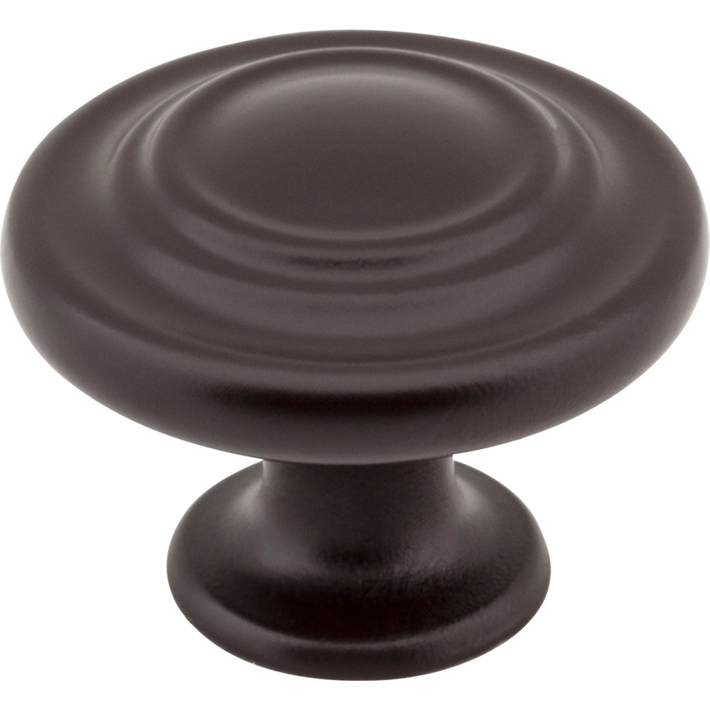 Round Arcadia Cabinet Knob by Elements - Dark Bronze