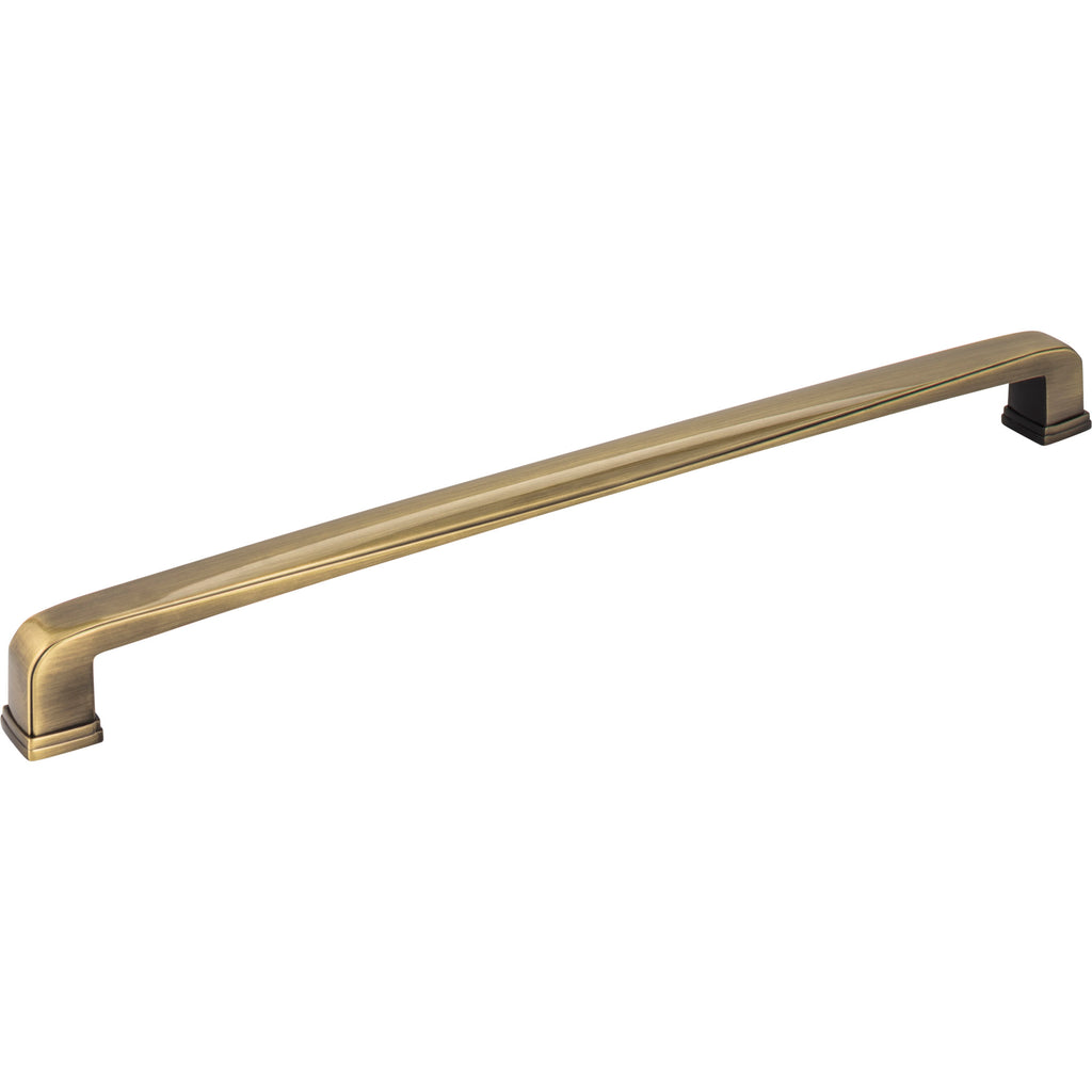 Square Milan 1 Appliance Handle by Jeffrey Alexander - Brushed Antique Brass