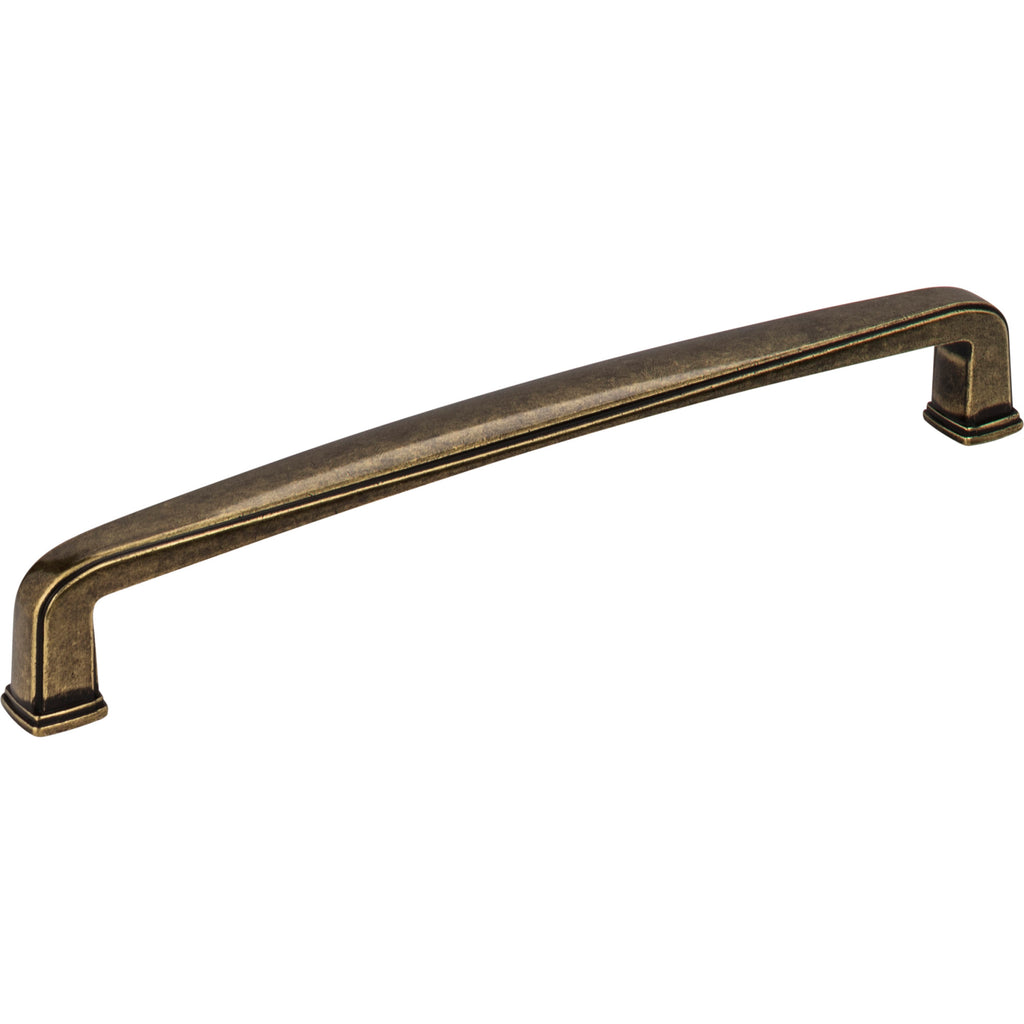Square Milan 1 Cabinet Pull by Jeffrey Alexander - Distressed Antique Brass