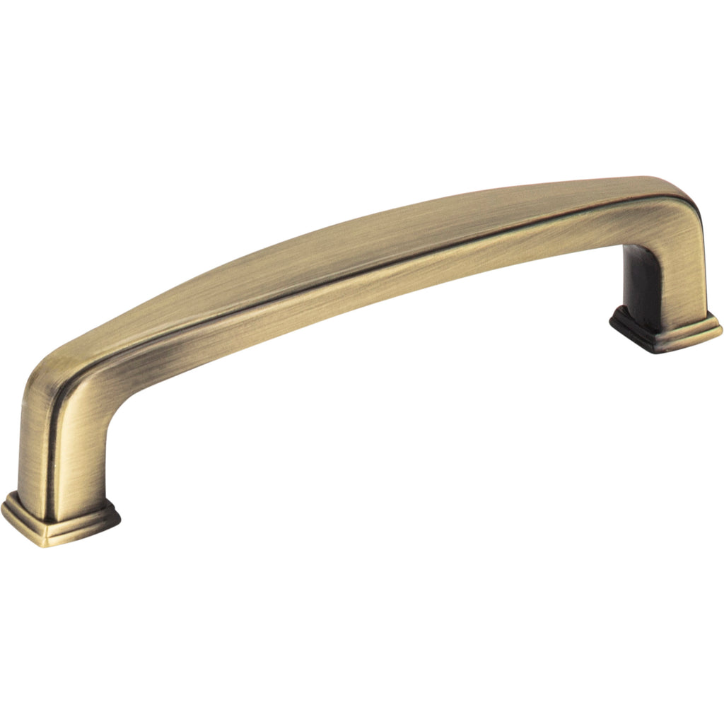 Square Milan 1 Cabinet Pull by Jeffrey Alexander - Brushed Antique Brass