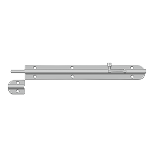 Round Stainless Steel Barrel Bolt by Deltana - 10" -  - New York Hardware