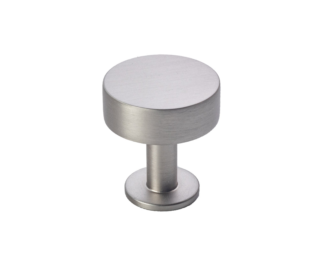 Disc Knob by Lew's Hardware - 1-1/4" - Brushed Nickel - New York Hardware