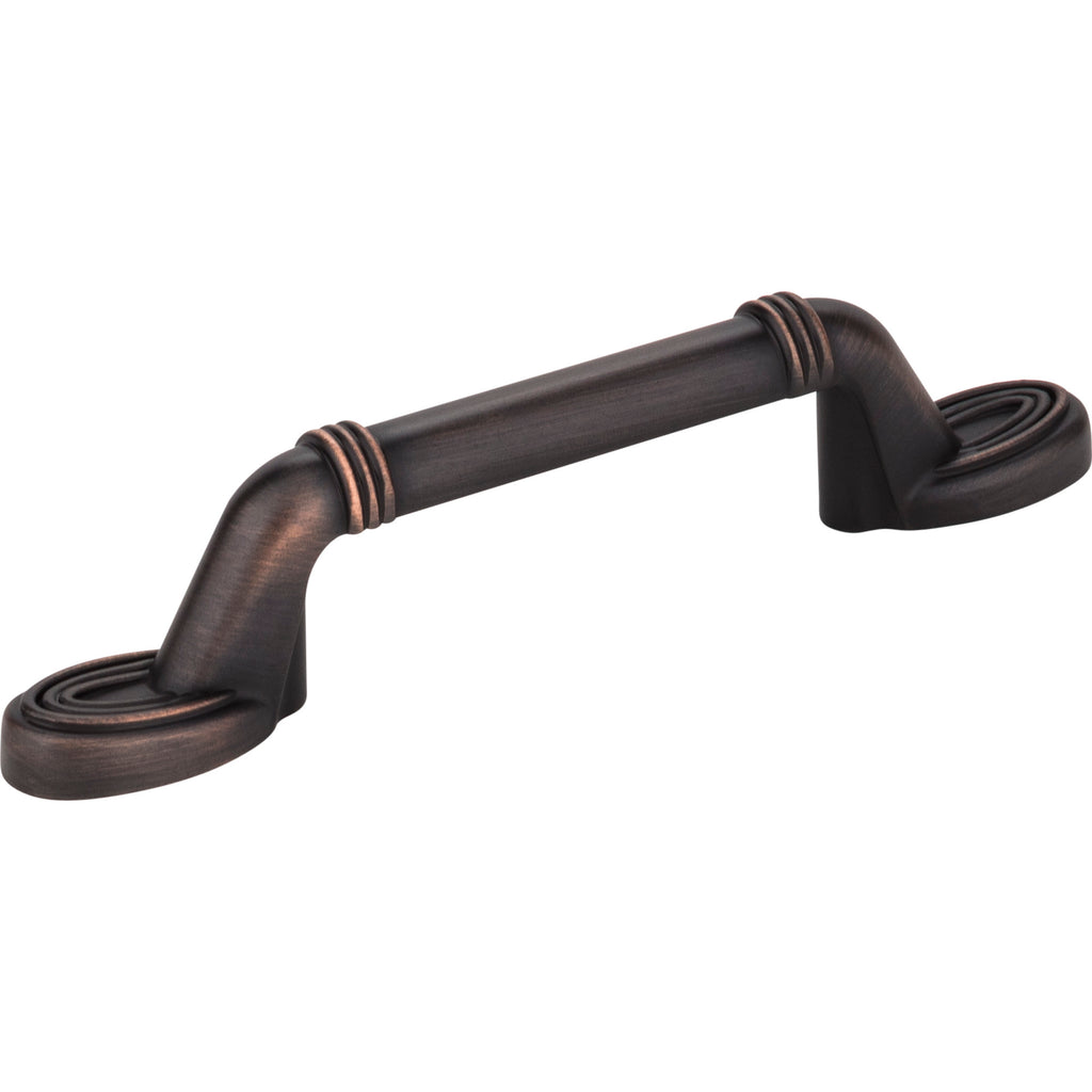 Ringed Detail Vienna Cabinet Pull by Elements - Brushed Oil Rubbed Bronze