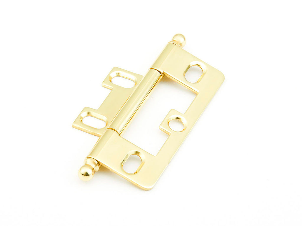 Ball Tip Hinge Non Mortise  by Schaub - Polished Brass - New York Hardware