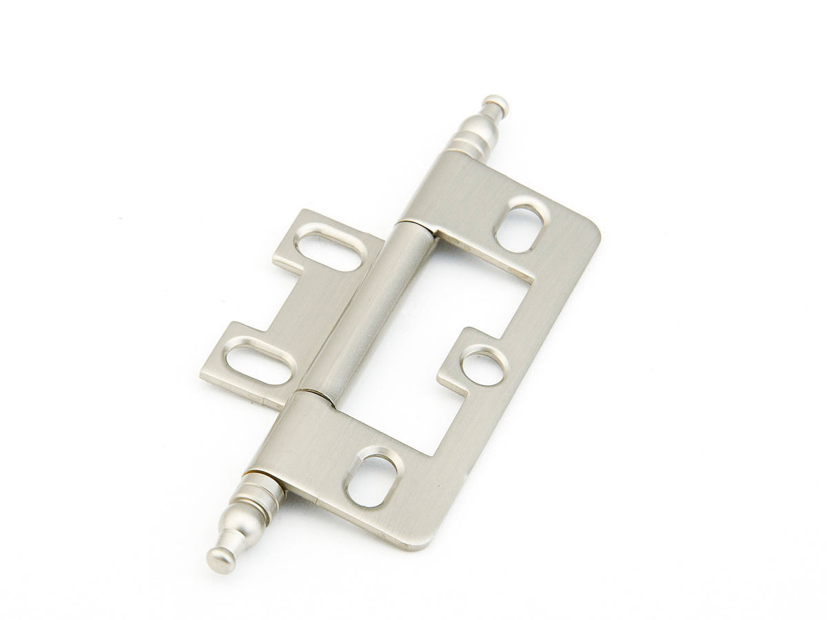 Minaret Tip Hinge Non Mortise  by Schaub - Satin Nickel - New York Hardware