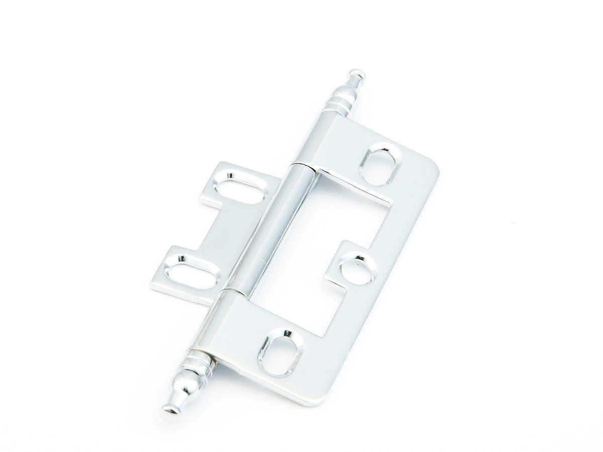 Minaret Tip Hinge Non Mortise  by Schaub - Polished Chrome - New York Hardware