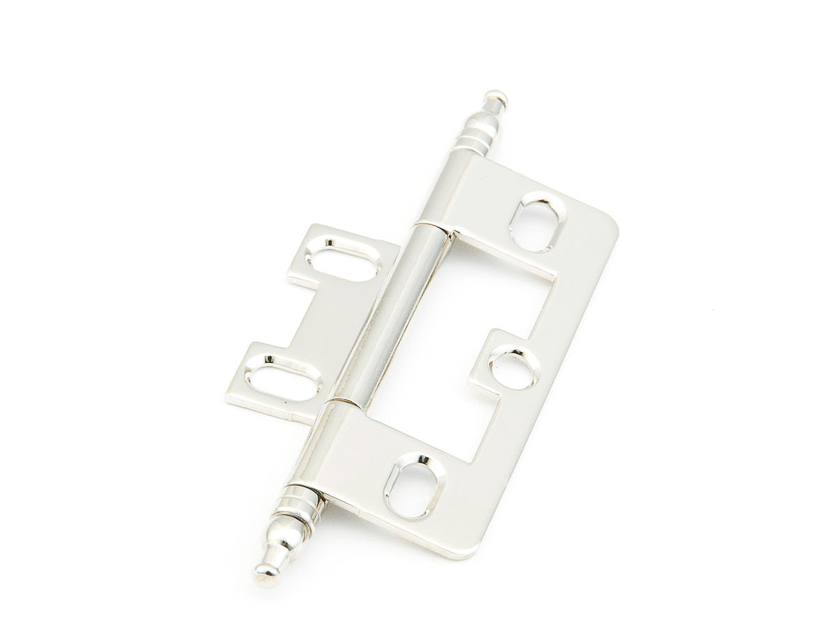 Minaret Tip Hinge Non Mortise  by Schaub - Polished Nickel - New York Hardware